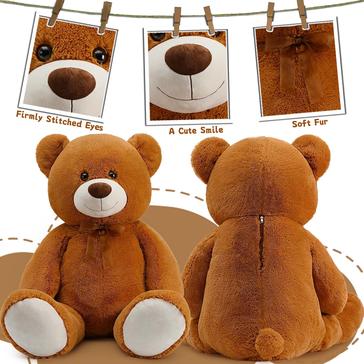 Toys Studio 47 Inch Big Teddy Bear Giant Stuffed Animal for Girls