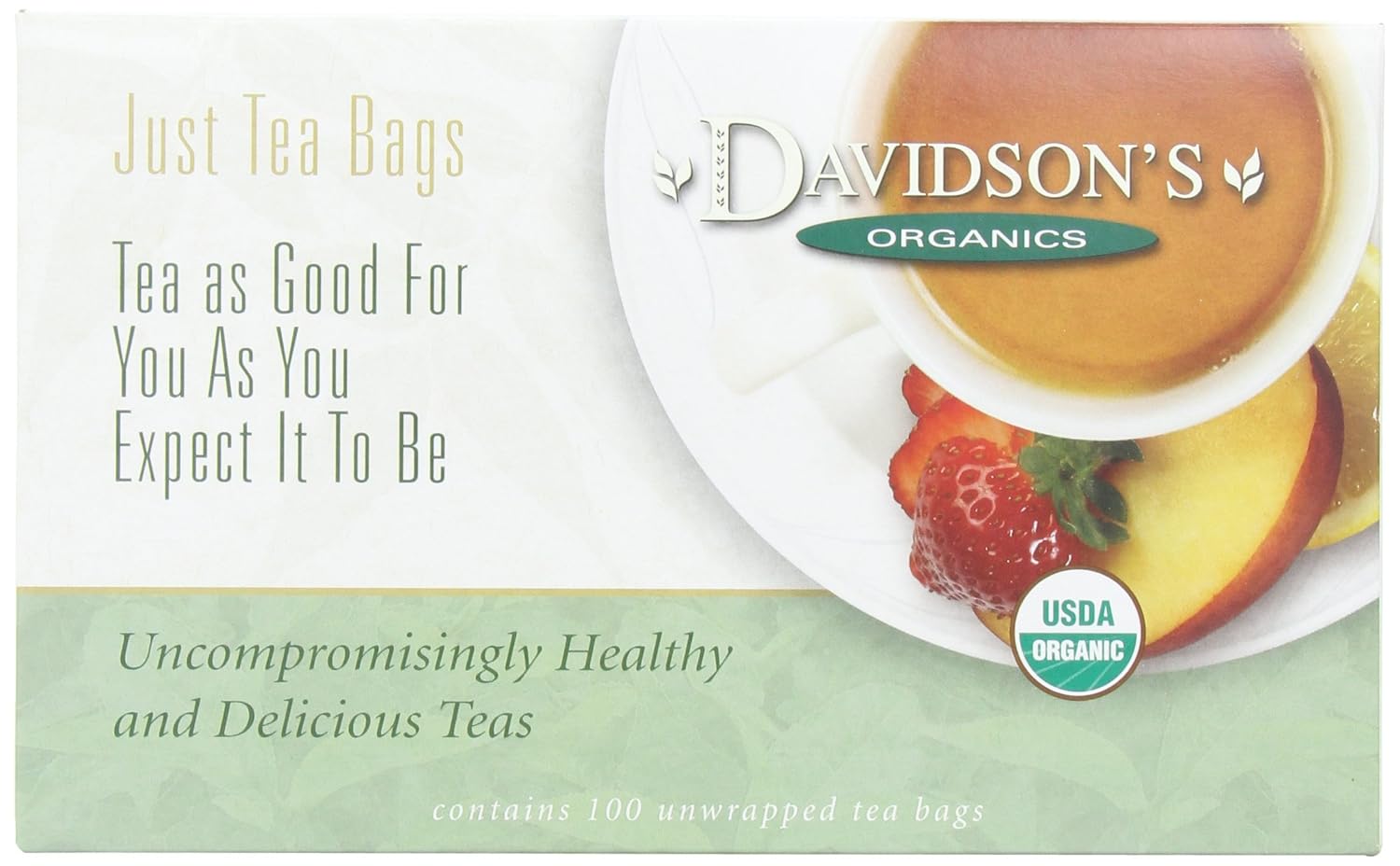 Davidson's Organics, Yerba Mate, 100-count Unwrapped Tea Bags