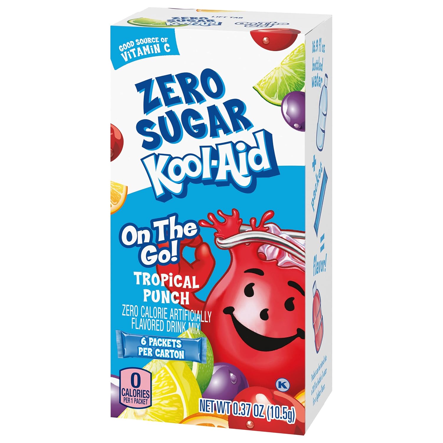 Kool-Aid Sugar-Free Tropical Punch On-The-Go Powdered Drink Mix 6 Count