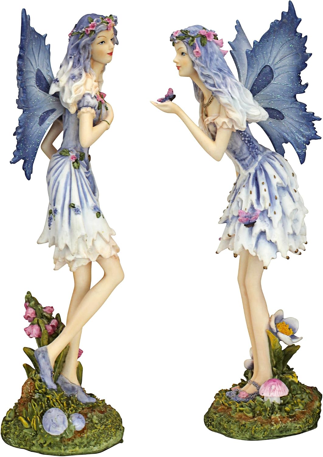 Design Toscano Fairy of Hopes and Dreams Garden Statue by Artist Cecelia 11"Wx11"Dx22"