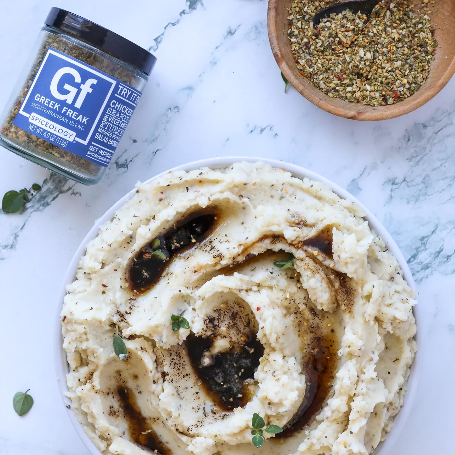Spiceology Greek Freak Mediterranean Seasoning, 16 oz | Greek Herbs & Spices, For Chicken, Potatoes, Salad, Gyros, Pasta & Pizza