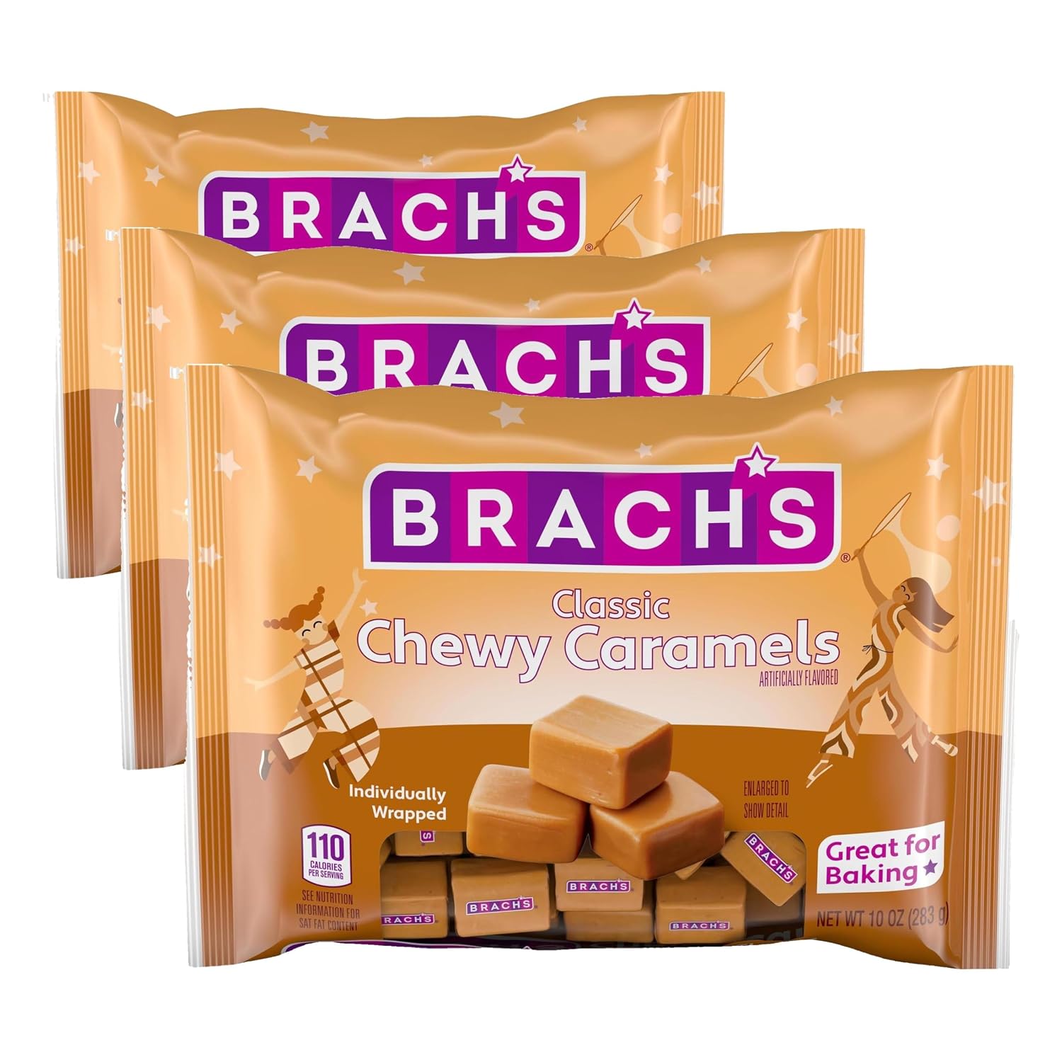 Brach's Classic Chewy Caramels, Baking Caramels,10 Ounce Bag