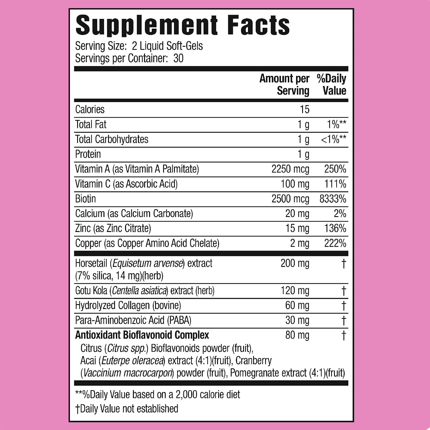 Applied Nutrition Longer Stronger Hair & Nails - 60 Liquid Soft-Gels, Pack of 6 - Biotin, Silica & Collagen - 180 Servings | Biotin | Silica & Collagen | Hair & Nail Support | 6 X 60 Softgels