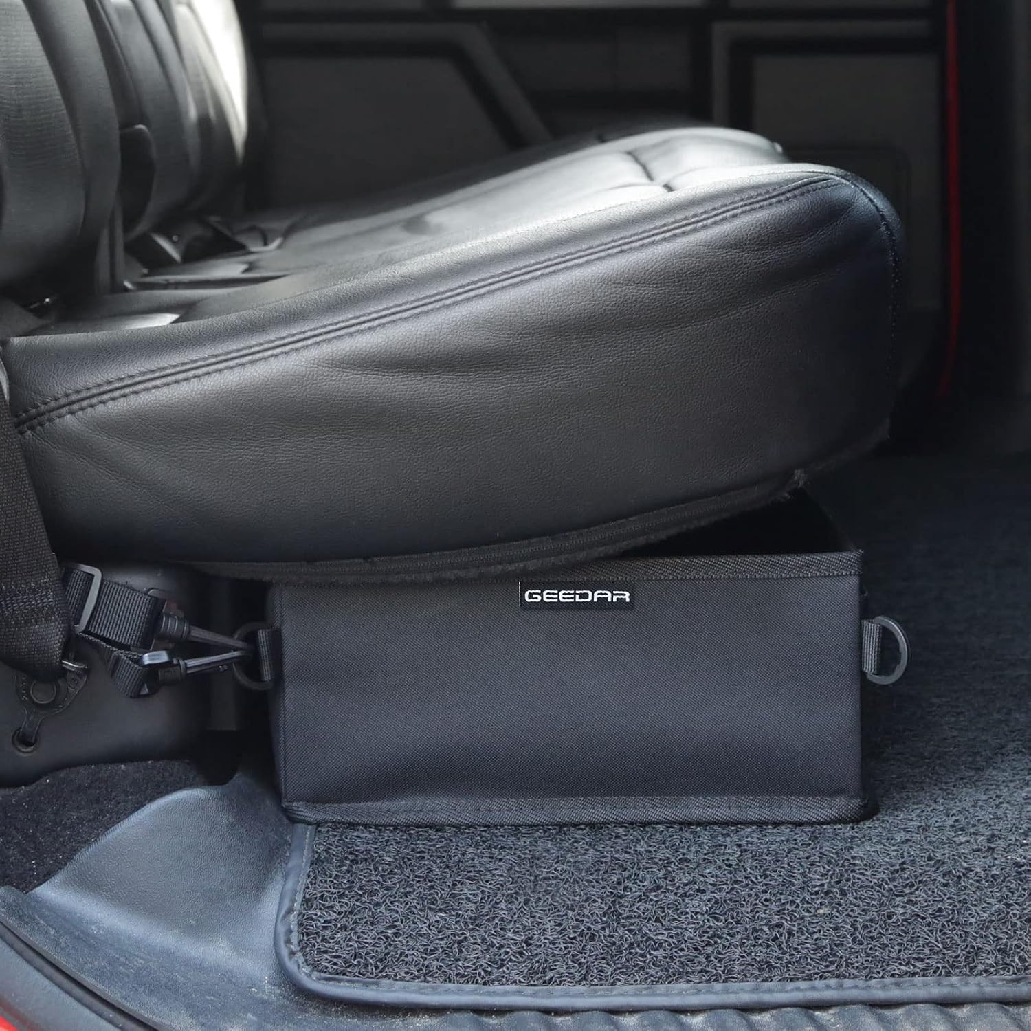 GEEDAR Under Seat Storage Truck Tool Box Organizer for Truck Underseat Storage Ford F150 F250 F350 Chevy Silverado Accessories (2 Compartment for