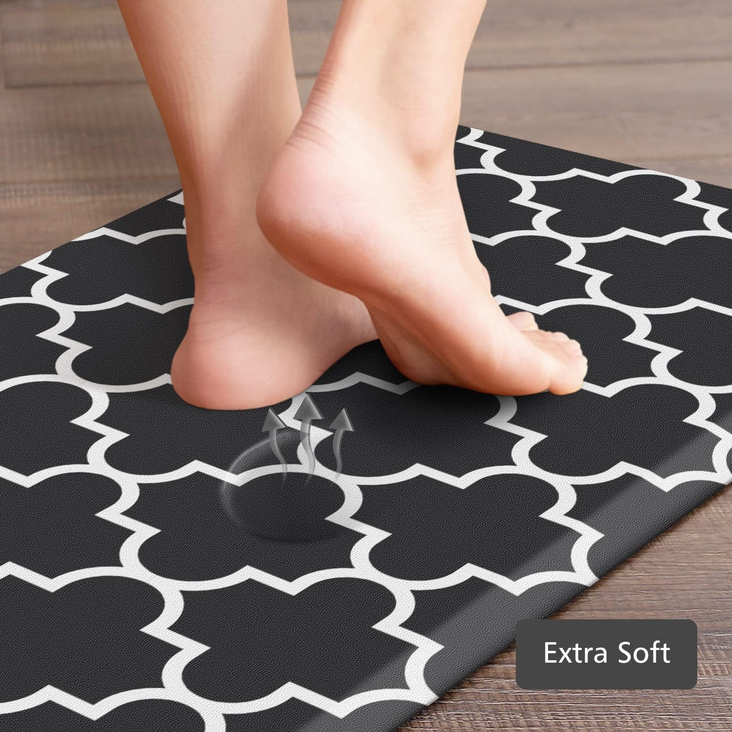KMAT Kitchen Mat Set of 2,Cushioned Anti-Fatigue Kitchen Mats for Floor