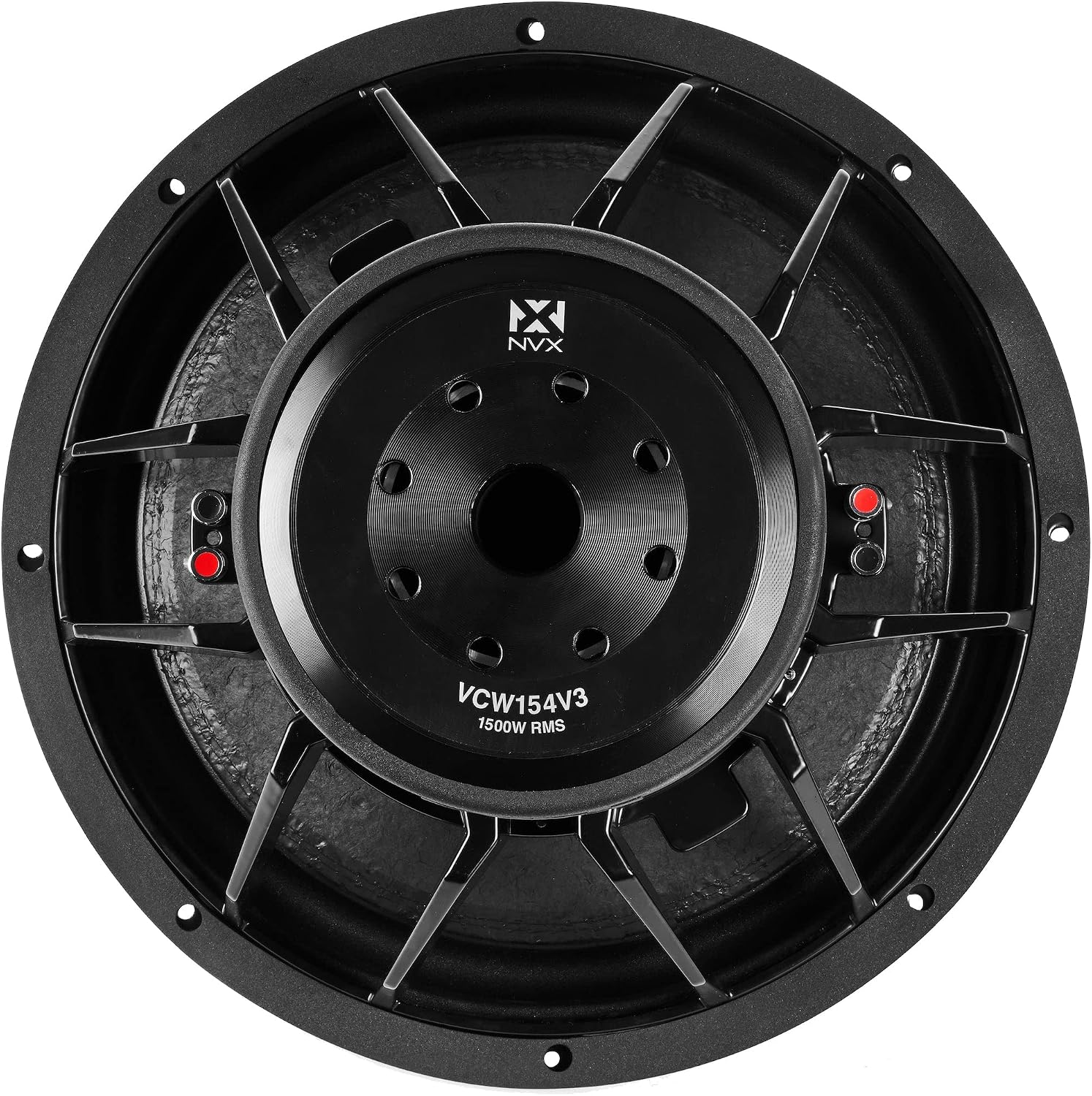 NVX VCW152v3 15" 3000 Watt Max (1500W RMS) Dual 2-Ohm VC-Series Car Subwoofer (VCW152 Version 3) | 3000 Watt Max (1500W RMS) Car Subwoofer