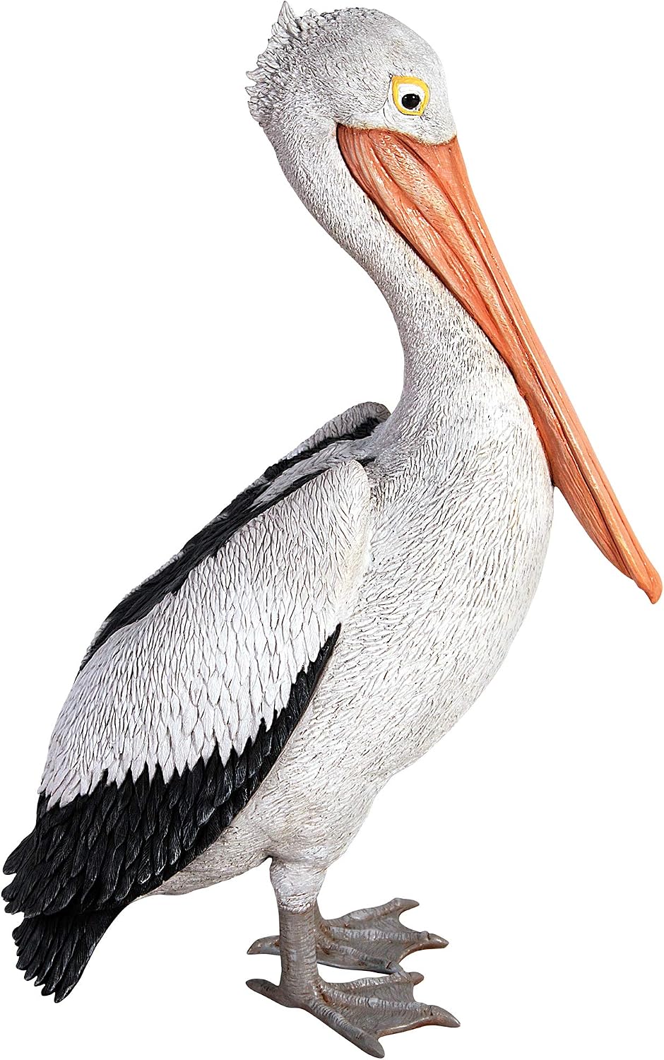 Design Toscano Coastal Decor Ocean's Perch Pelicans Garden Bird Statue, 9 Inch Wide, 24 Inch Tall, Cast Stone Resin, Full Color Finish