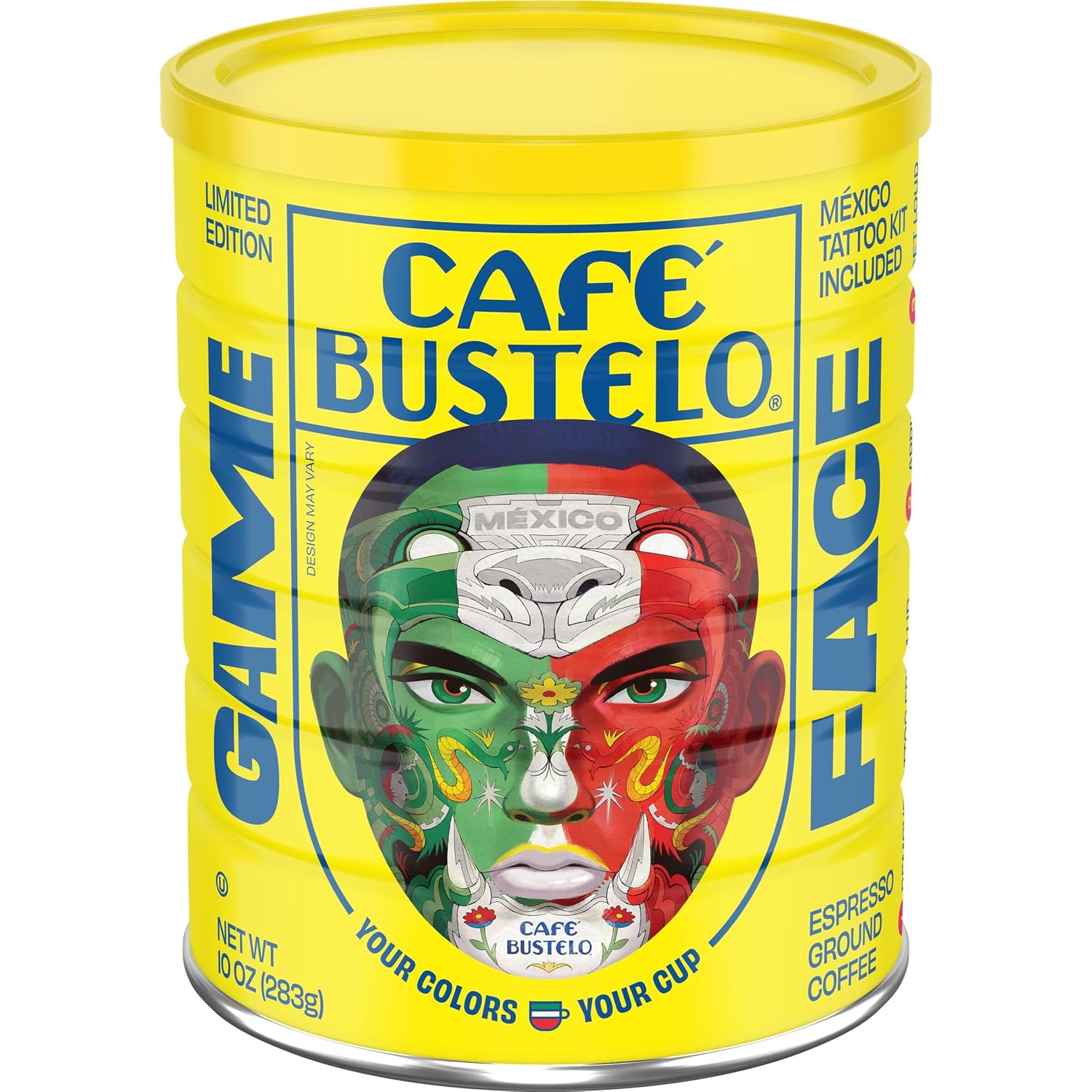 Café Bustelo, Espresso Style Dark Roast Ground Coffee, 10 oz. Can | Packaging May Vary