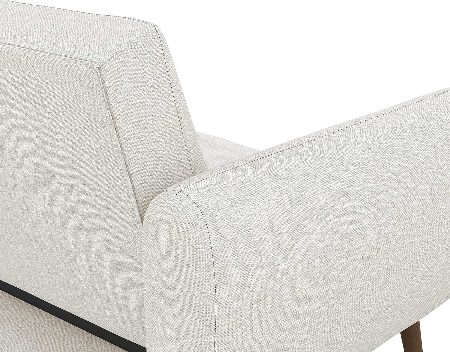 Novogratz Brittany Futon Sofa Bed and Couch Sleeper, Camel Faux Leather