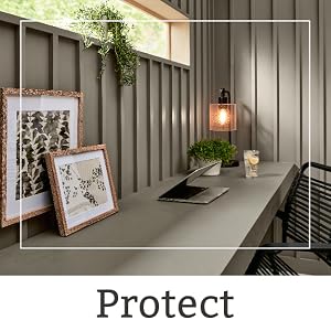 office space with wood desk