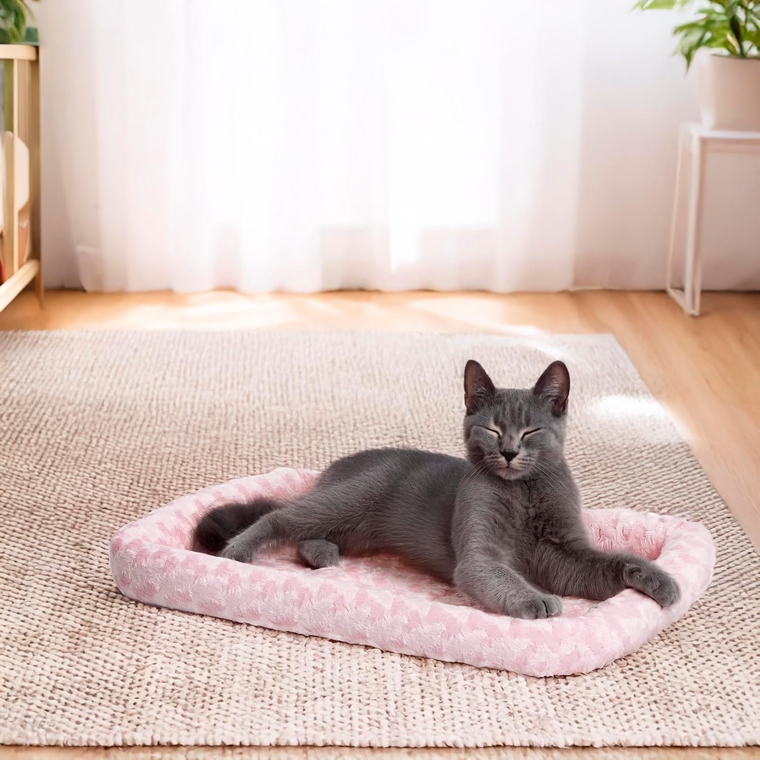 MidWest Homes for Pets QuietTime XXS Dog Bed – Cinnamon Faux Fur Bolster, Ultra-Soft and Machine Washable, Fits 18-Inch Crates and Carriers, for Small Dogs and Cats