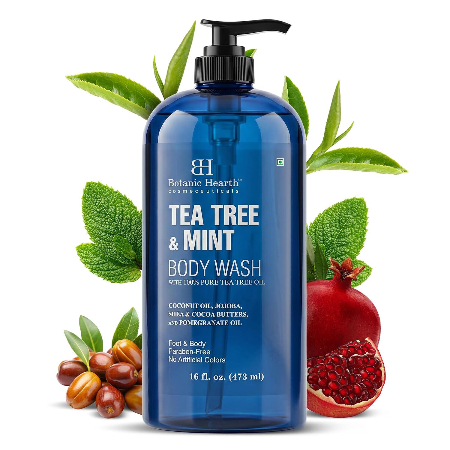 Botanic Hearth Tea Tree Body Wash With 100% Tea Tree Oil - 16 Fl oz