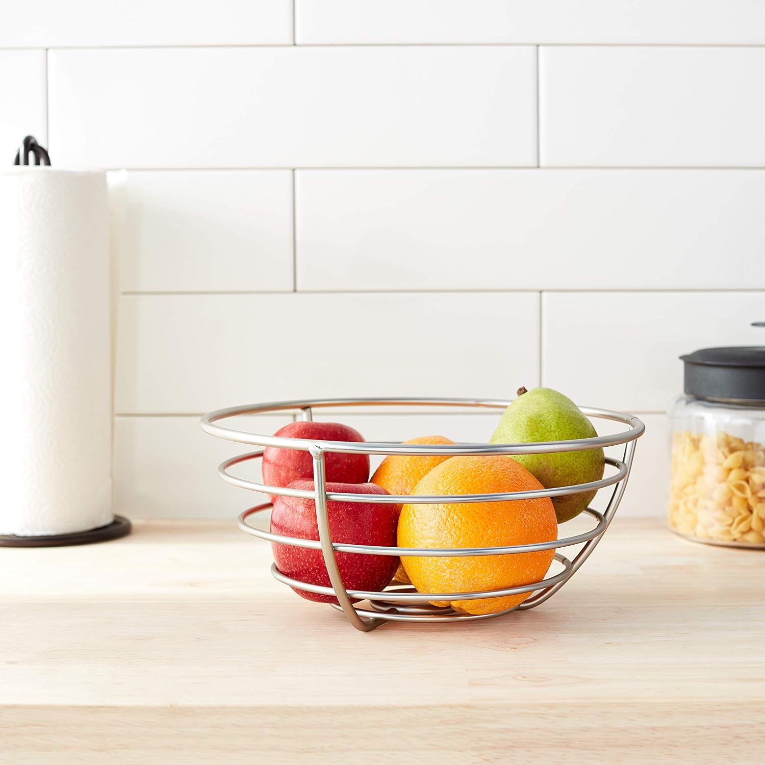 Spectrum Euro Wire Fruit Basket for Kitchen Countertop Storage