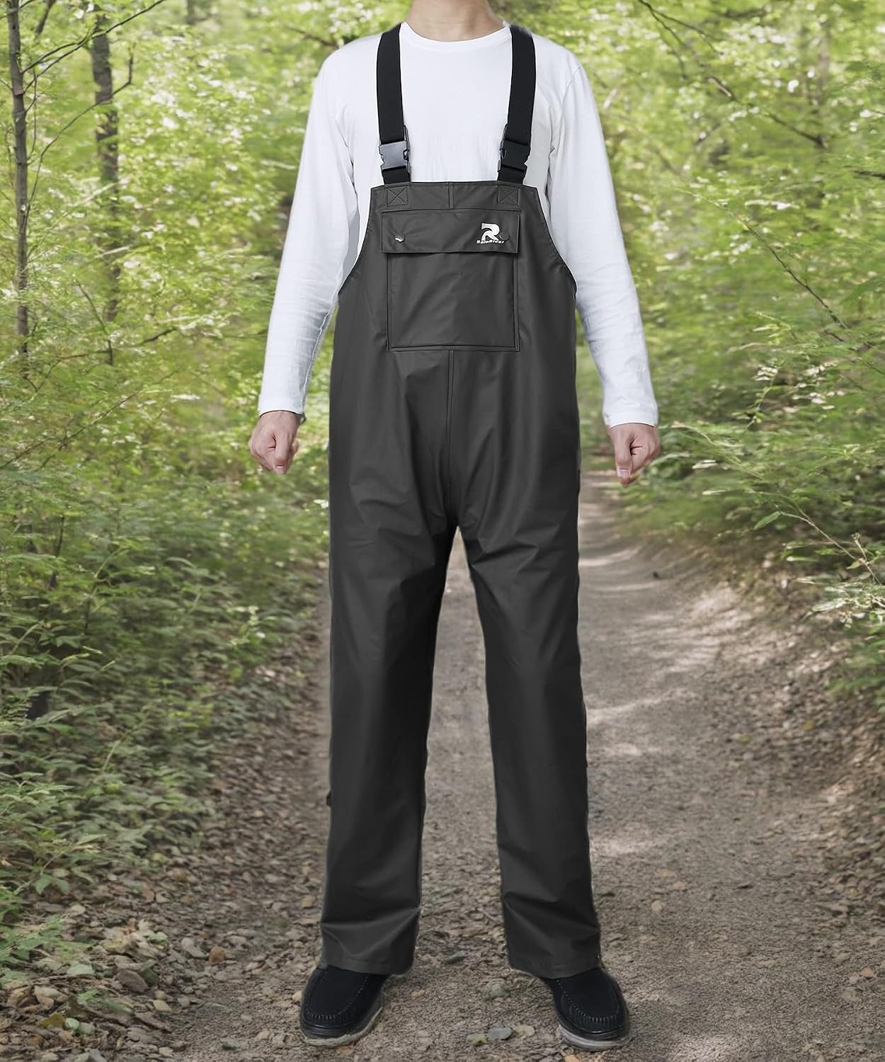 RainRider Rain Pants for Men Women Waterproof Rain Gear Bib Overalls Trousers for Fishing Hunting