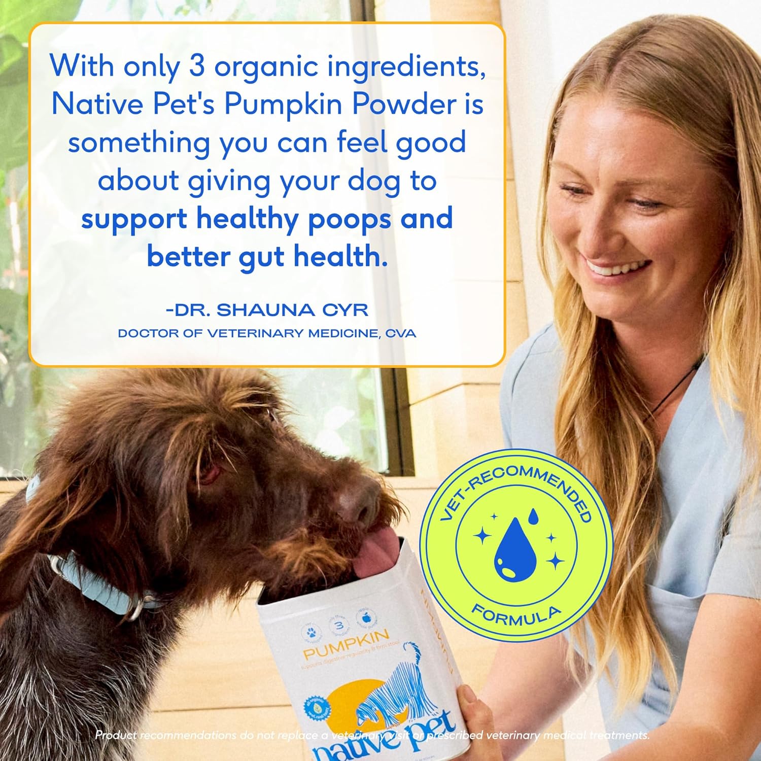 Native Pet Probiotics for Dogs – Dog Probiotic Powder for Gut & Digestive Health, Vet-Formulated 6B CFUs Dog-Specific Probiotic Strains