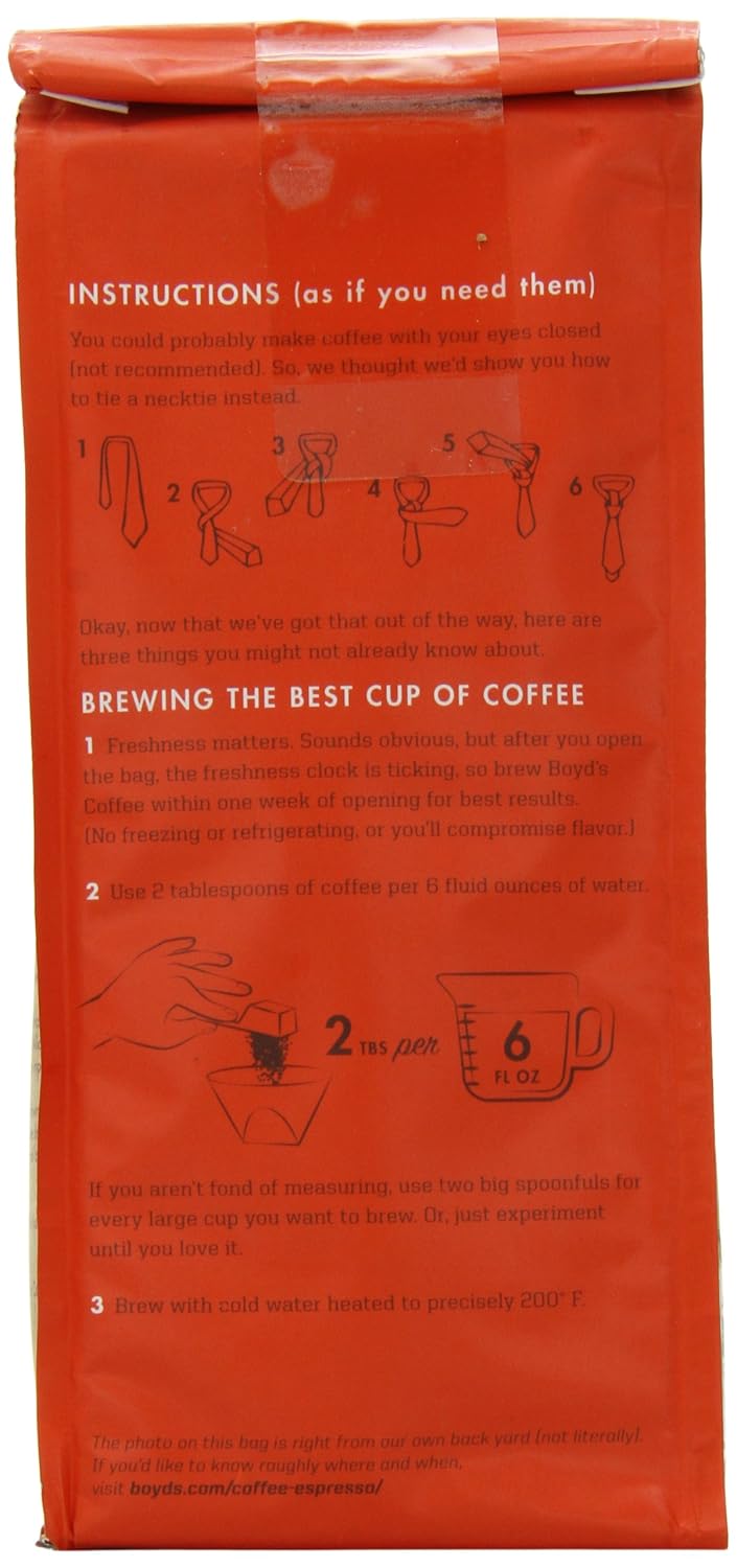 Boyd's Coffee French No. 6 Coffee –Ground Dark Roast– Blended from 100% Arabica – Rich & Full-Flavored – 12 oz.