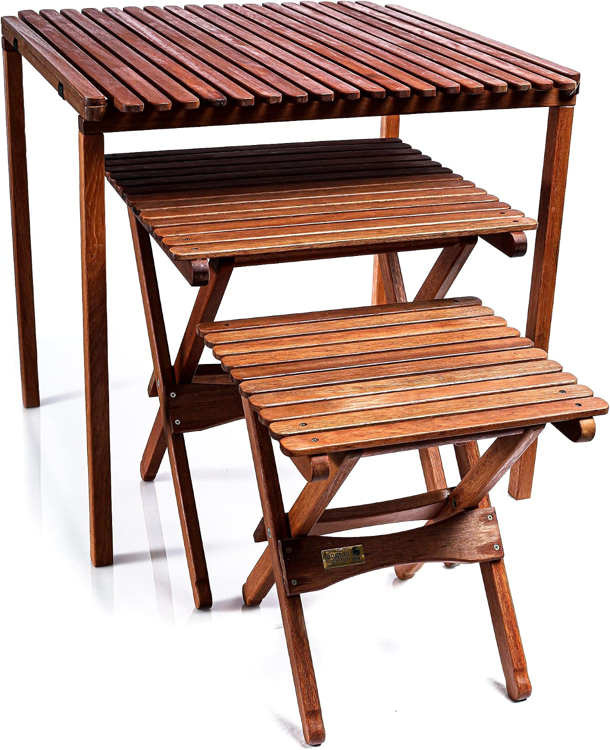 BYER OF MAINE, Use Indoors or Outdoors, Pangean Nomad Folding Wood Table