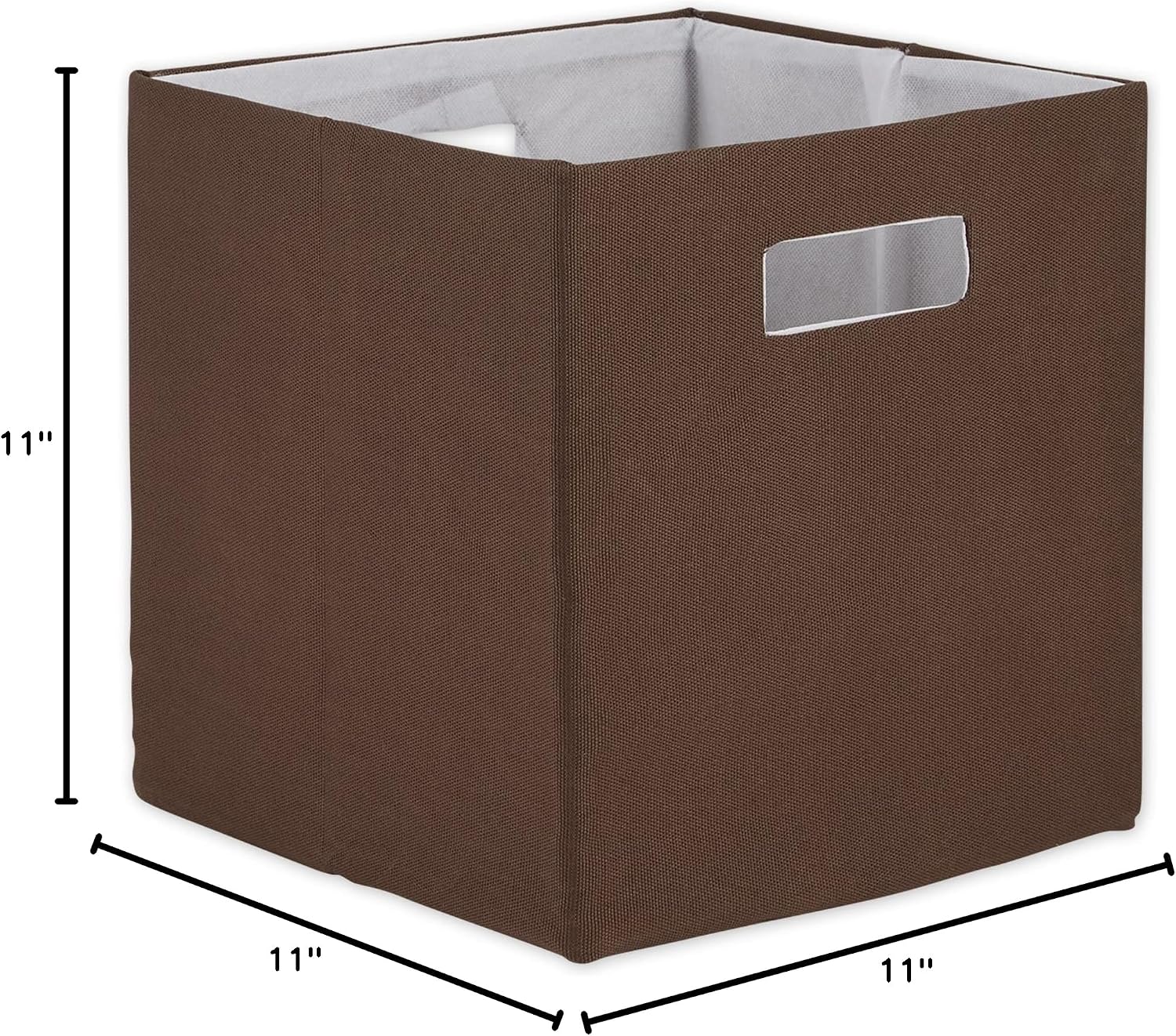 DII Fabric Storage Cube Organizer Bin 13x13x13 Foldable, Teal