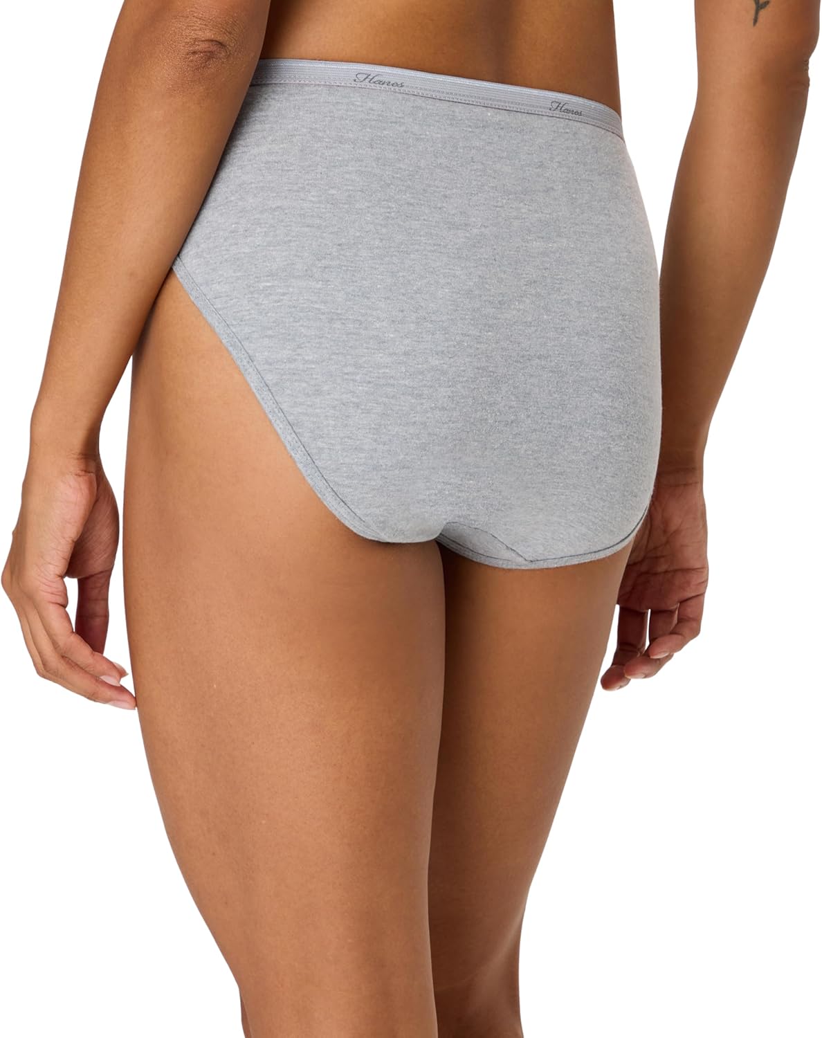 Hanes women's Hi-Cut Panties Pack, Lightweight Cotton Hi-Cuts, 6-Pack (Retired, Colors May Vary)