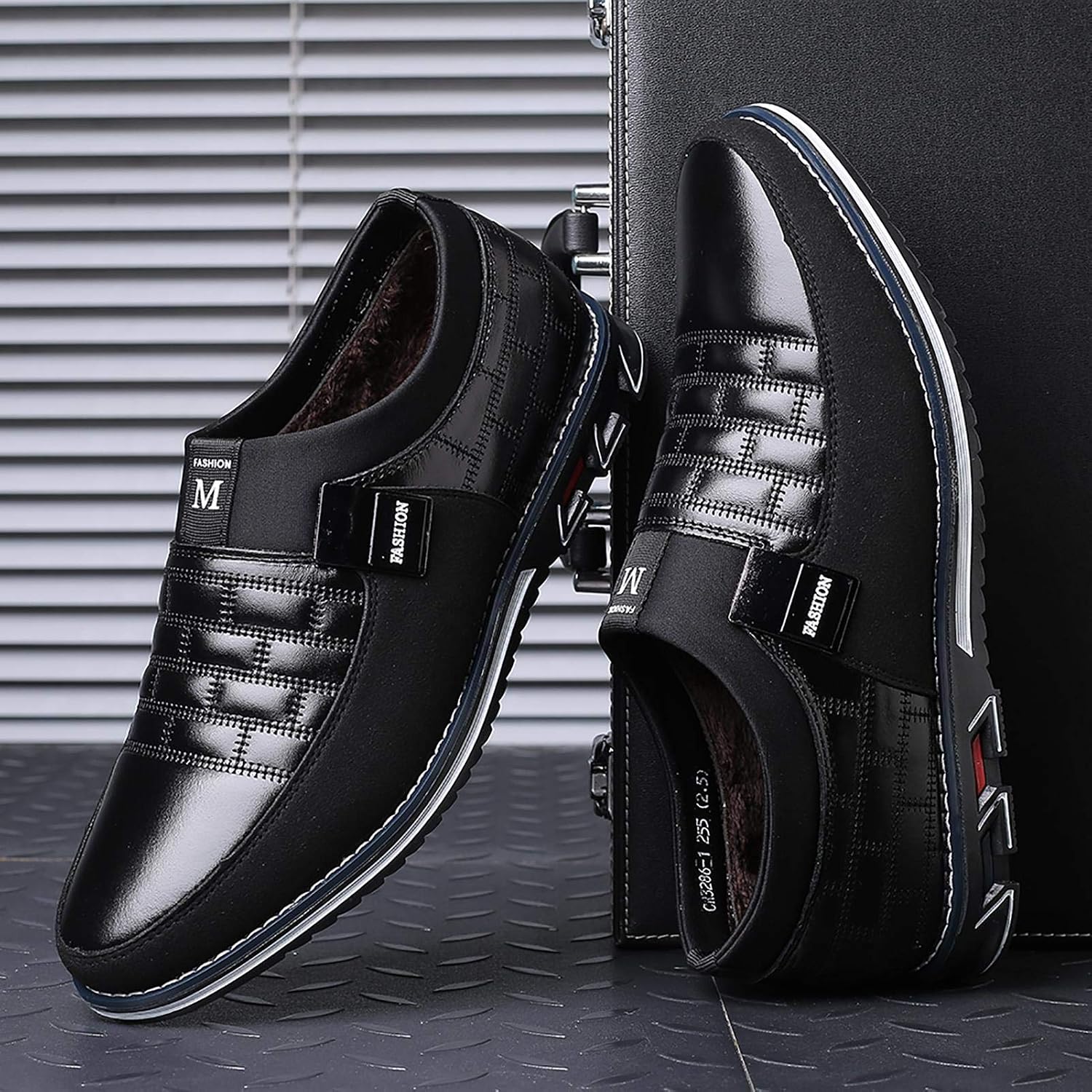 COSIDRAM Mens Casual Shoes Dress Sneakers Loafers Comfort Walking Shoes | Lightweight slip-on for hassle-free wear. Cloud-like comfort, sock-friendly fit for daily & semi-formal occasions.