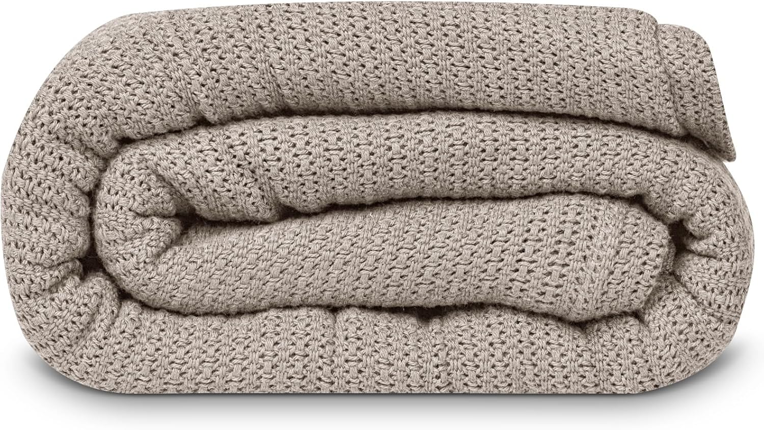 Linteum 100% Cotton Open-Cell Leno Weave Blanket — Breathable All Season — Queen 90x90 — Ice Grey