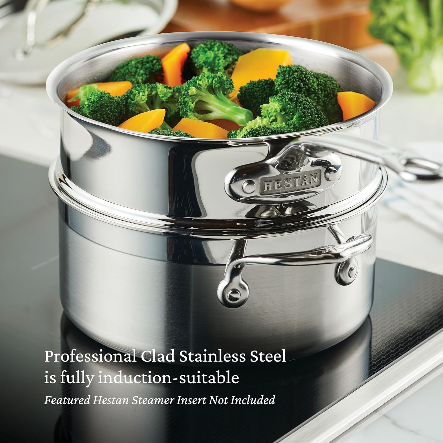 Hestan ProBond Forged - Professional Clad Stainless Steel Soup Pot, 3 Quart, Induction Compatible