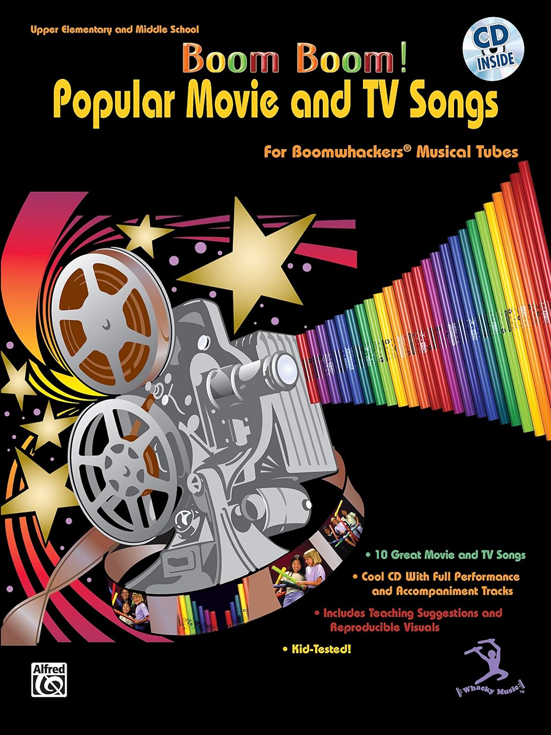 Boom Boom! Popular Movie and TV Songs for Boomwhackers Musical Tubes: For Boomwhackers(R) Musical Tubes, Book & CD