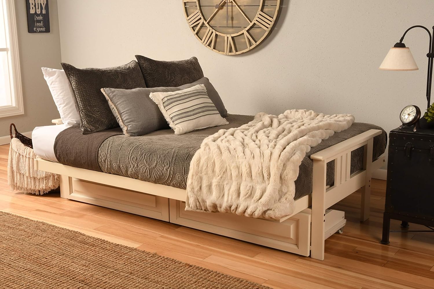 Kodiak Futons Monterey Futon Frame, No Drawers, Barbados