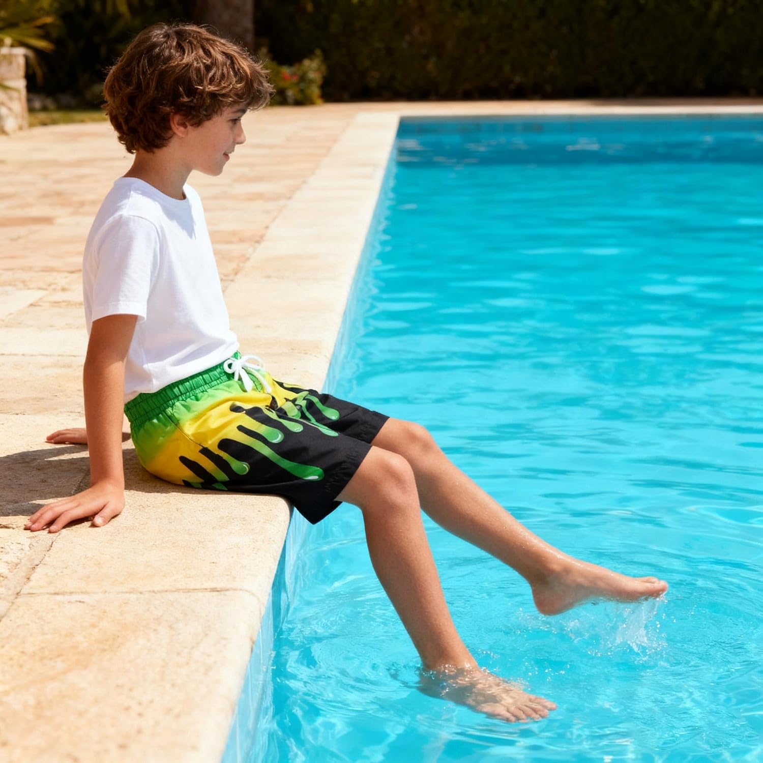 BFUSTYLE Boys Swim Trunks Mesh Lining Kids Bathing Suit 5-14 Years Shorts
