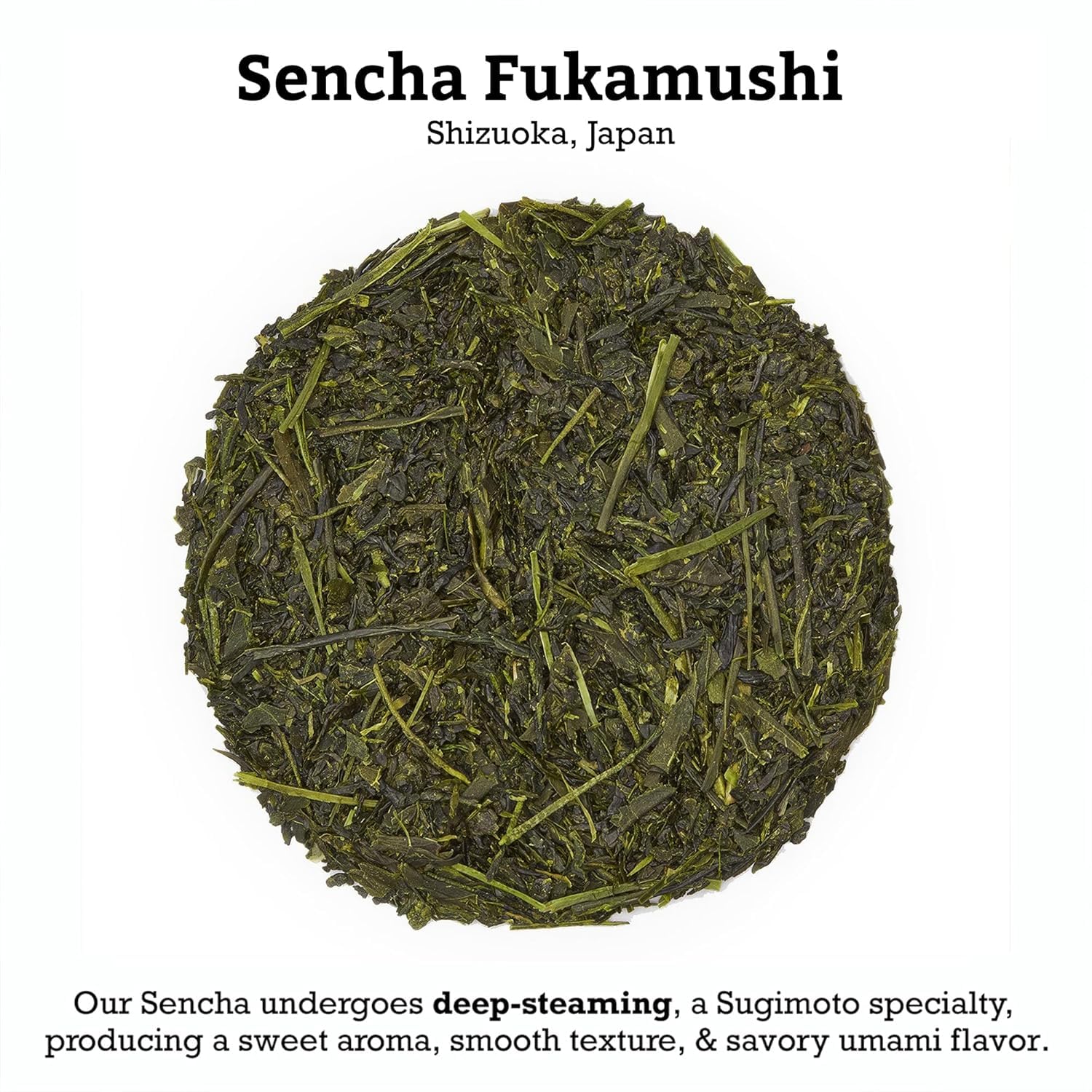 SUGIMOTO TEA Japanese Sencha Fukamushi Green Tea Loose Leaf Bulk 1.0 lb (454 g)
