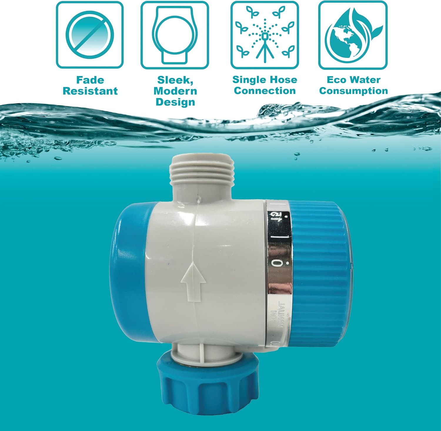 Gilmour Single Outlet Mechanical Water Timer for Garden Hose, Irrigation Timer for Sprinklers and Drip Lines