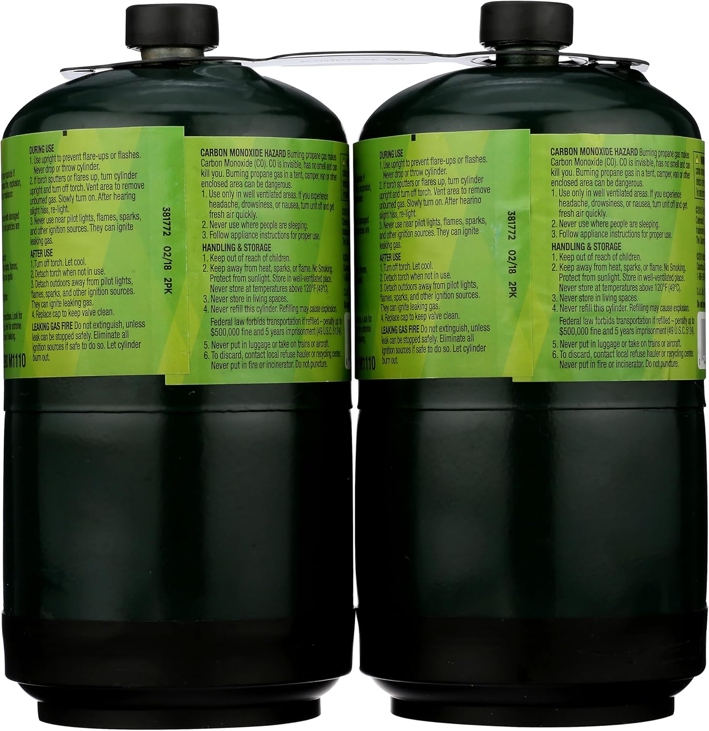 Worthington 310805 16.4 Oz. Propane Cylinder, Disposable