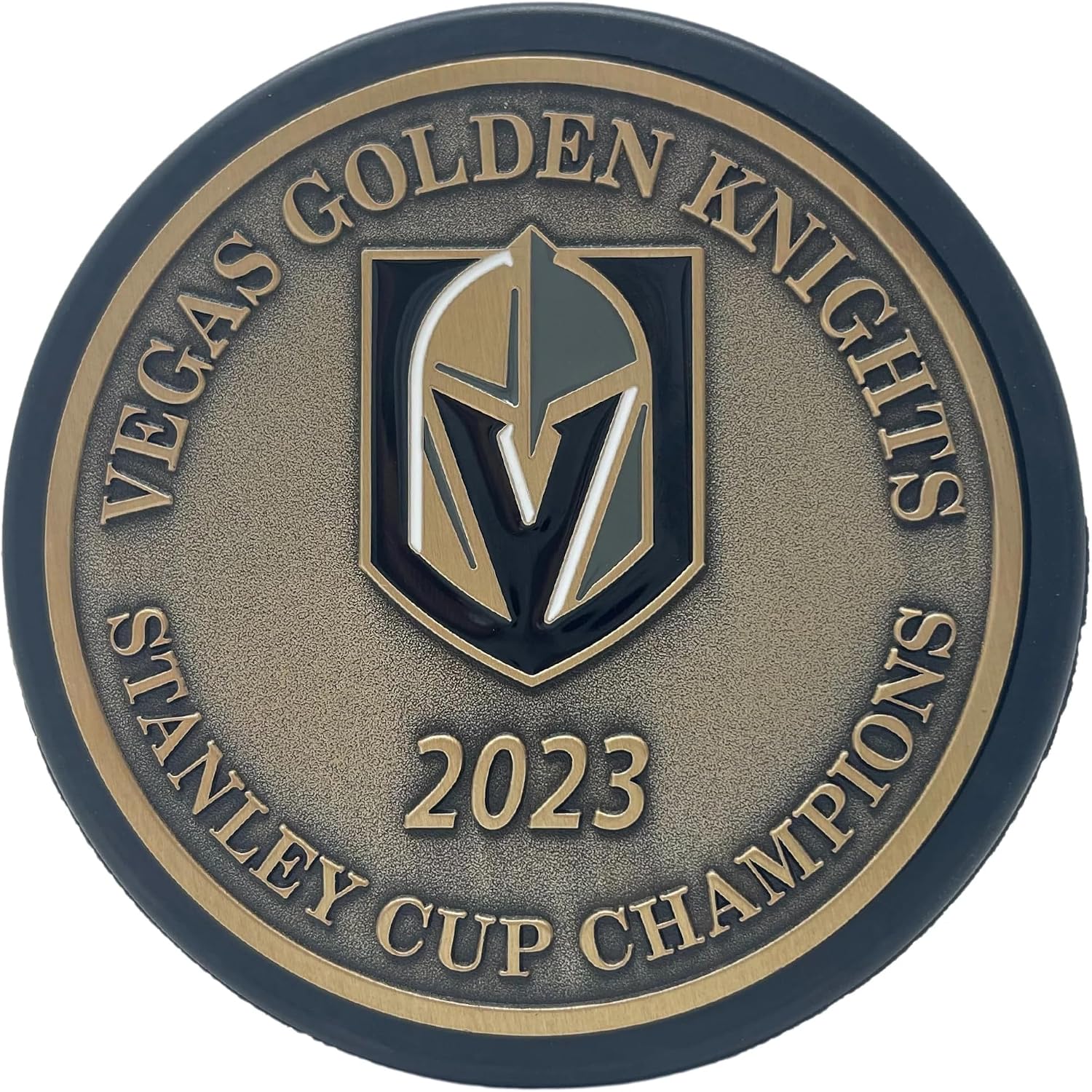 Sports Decor Stanley Cup Years Gold Medallion Puck