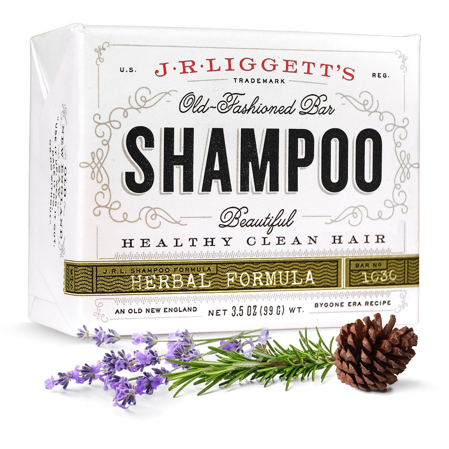 J.R.LIGGETT'S Moisturizing Formula Shampoo Bar Restores Softness 3.5 oz | All-Natural Solid Shampoo Bar Hair Cleanser with Coconut Oil and Aloe Vera, Fragrance-Free, Sulfate-Free