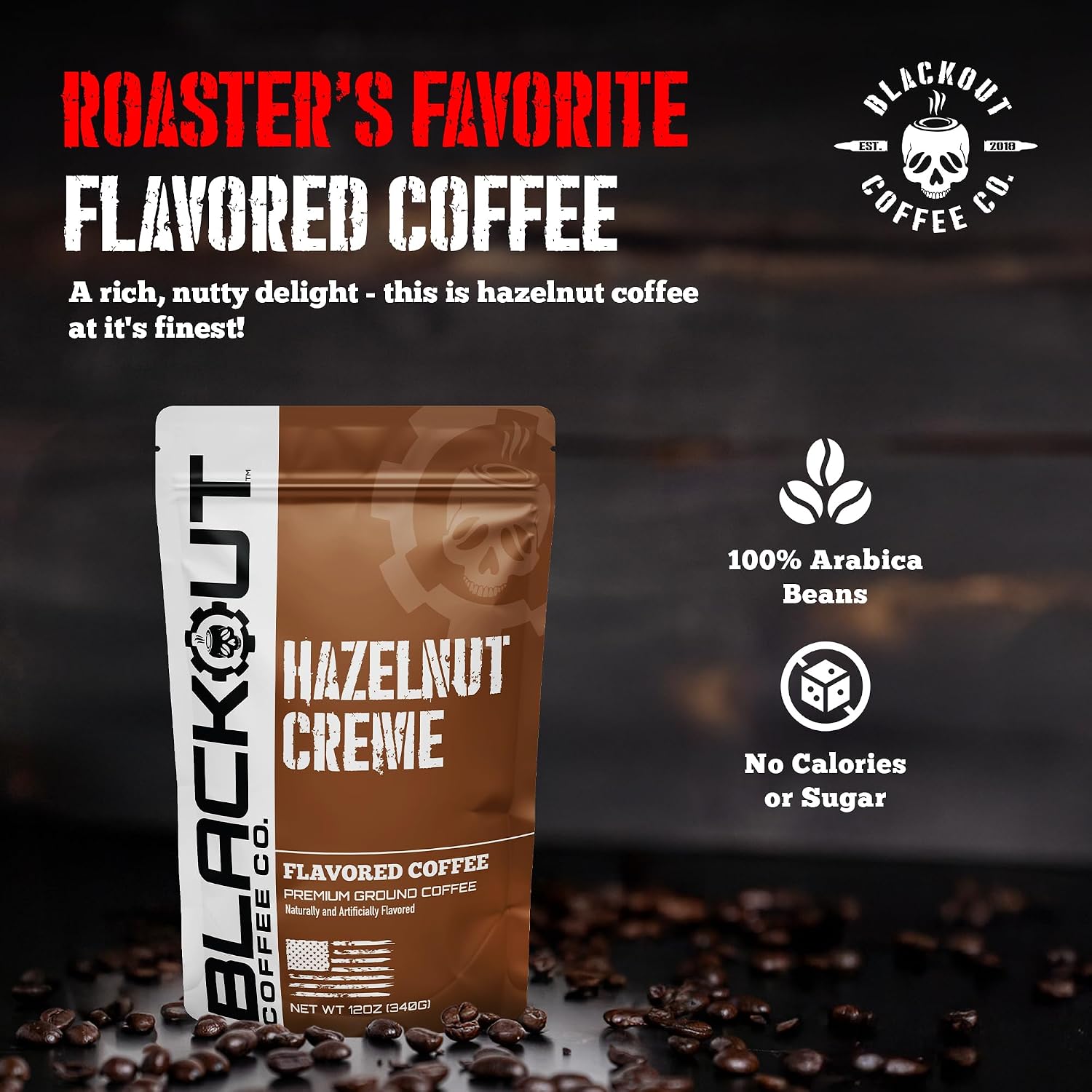 Blackout Coffee Blueberry Crumble Ground Coffee, Medium Roast, 12 oz