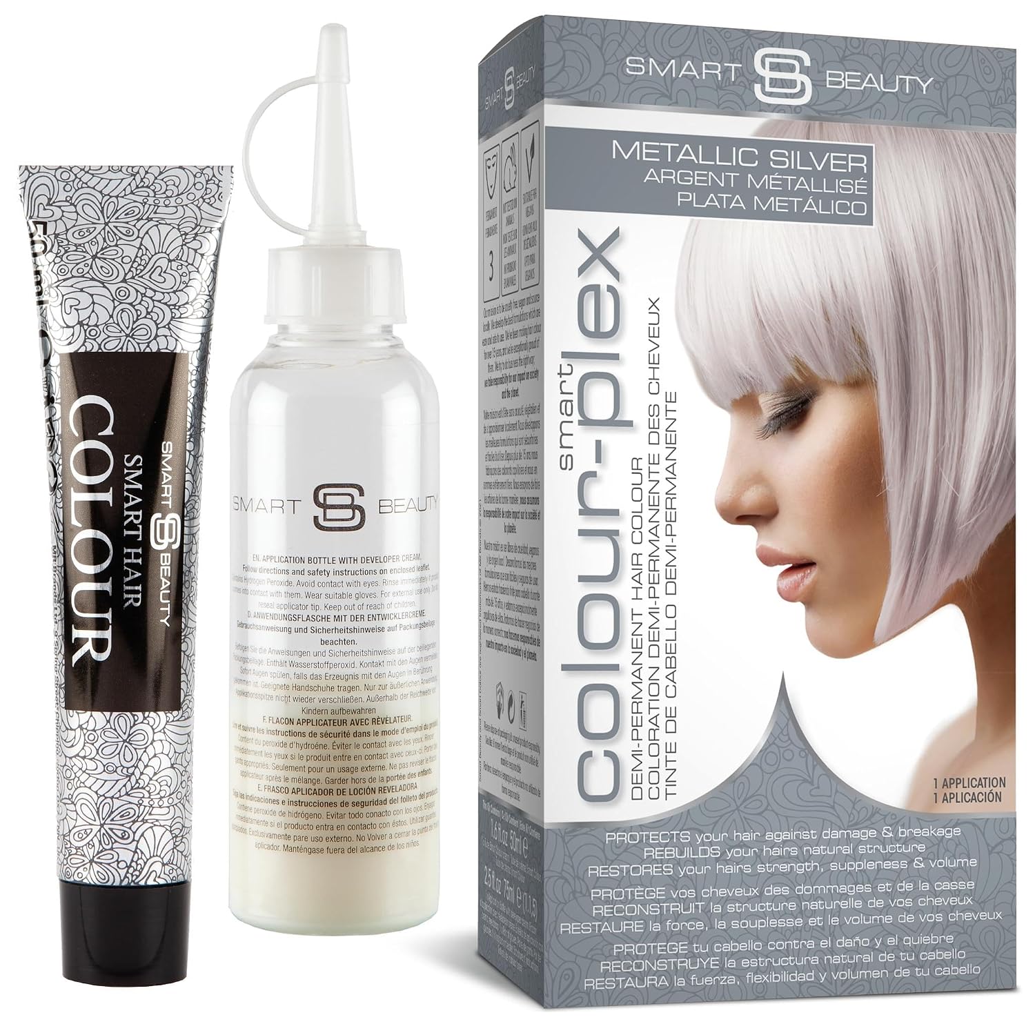 Smart Beauty Blonde Bleach-It, The Ultimate Lightener for Dark Hair, Perfect for Highlighting and Vibrant Pastel Colour, Hair Bleach Kit, Vegan & Cruelty Free