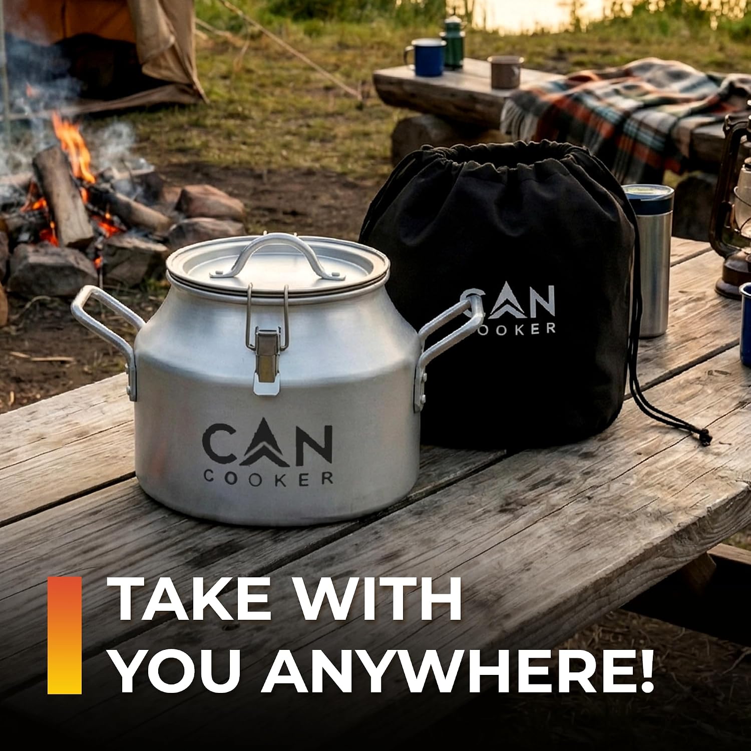 CanCooker Junior Convection Steam Cooker | 2 Gallon | Feeds Up to 10 People | Includes Lid Travel Bag & Recipe Book | Non Stick Coating