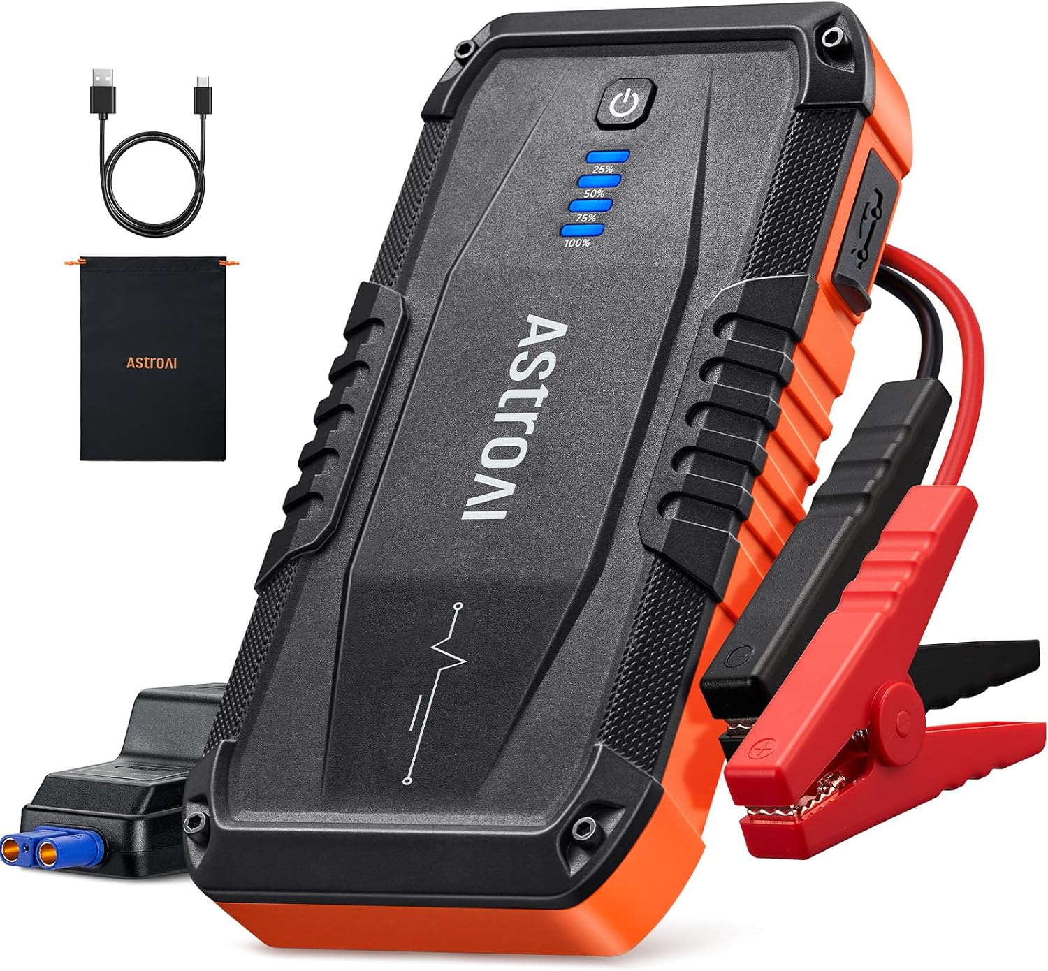 AstroAI S8 Car Battery Jump Starter 1500A – Portable 12V Lithium Jump Box with 3 Mode Flashlight