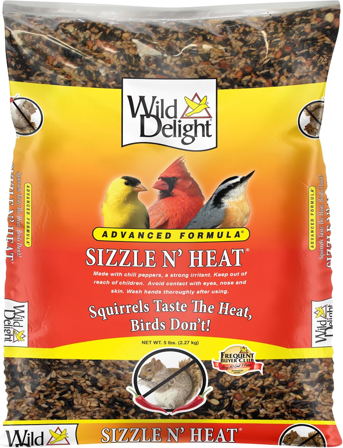 Wild Delight Deck, Porch N' Patio No Waste Bird Food, 5 lb, (374050)