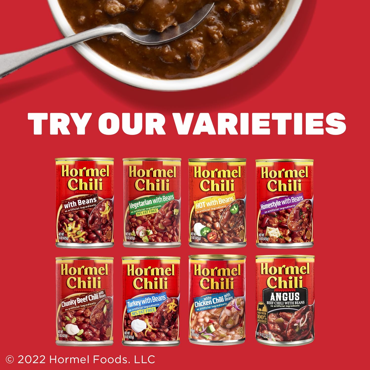 Hormel Chili Chunky Chili No Beans 12-Pack, 11.25 LB