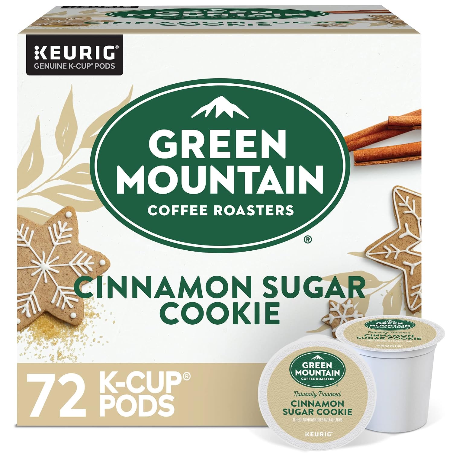 Green Mountain Coffee Roasters Island Coconut, Single-Serve Keurig K-Cup Pod, Flavored Light Roast Coffee, 24 Count (Pack of 1)