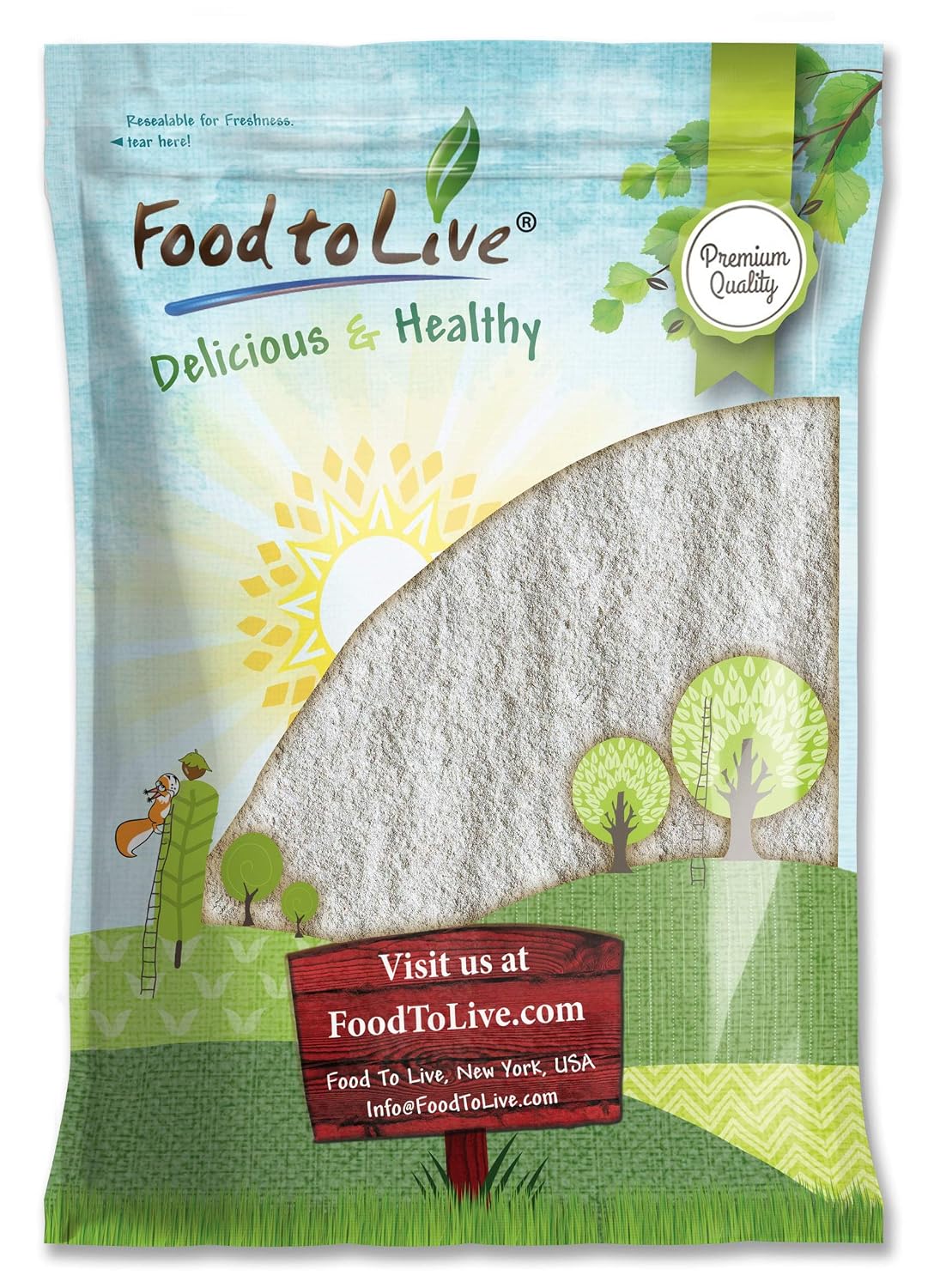 Food to Live Rye Flour, 8 Pounds – Stone Ground from Whole Grain Rye Berries, Kosher, Vegan, Bulk, Great for Bread Baking, Product of the USA