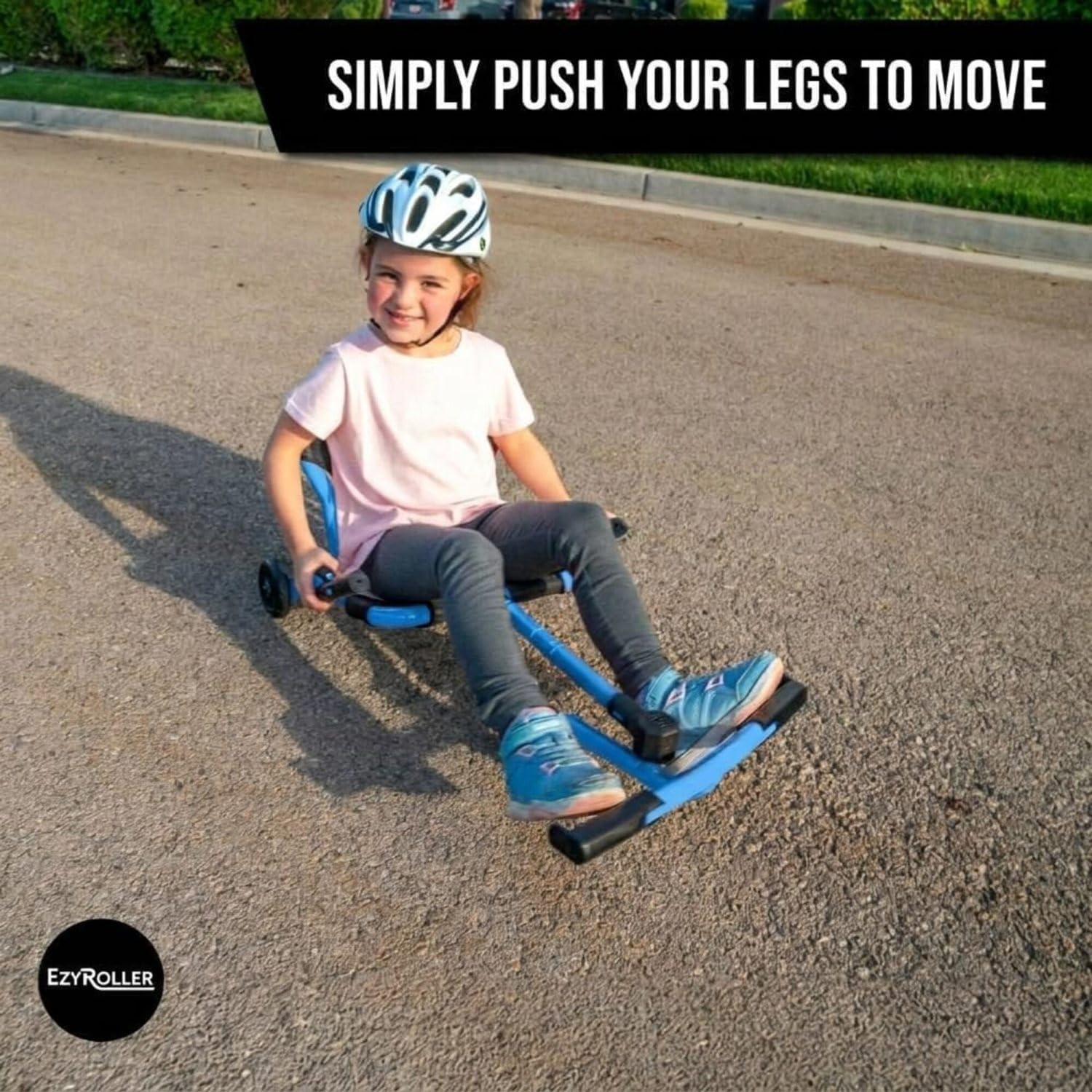 EzyRoller Classic X Ride On Toy for Kids, Ages 3-12, Up to 154 lbs - Black