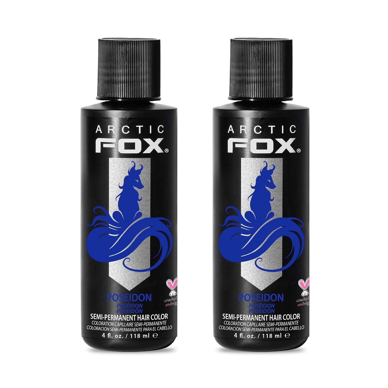 ARCTIC FOX Virgin Pink Semi-Permanent Hair Color - Vegan - 4 fl oz | Vivid and Vibrant, Cruelty Free, Ammonia Free, Peroxide Free, , Cream Formula