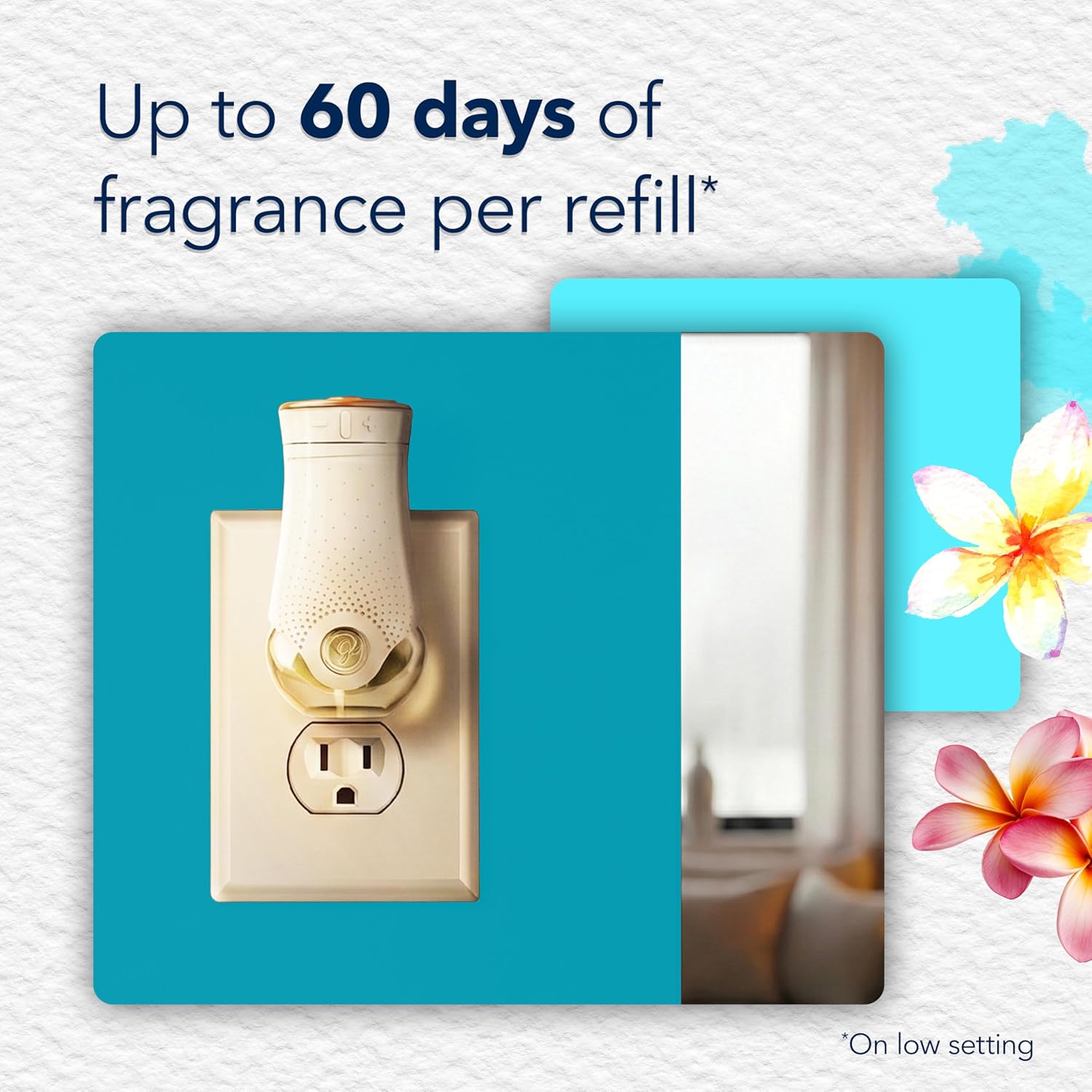 Glade PlugIns Refills Air Freshener, Scented and Essential Oils for Home and Bathroom, Tranquil Lavender & Aloe, 1.34 Fl Oz, 2 Count
