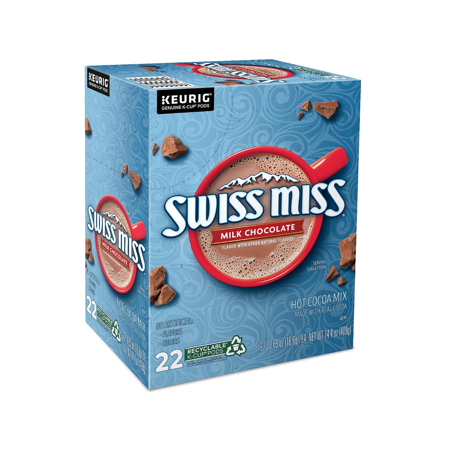 Swiss Miss Milk Chocolate Hot Cocoa Keurig Single-Serve K Cup Pods, 28 Count