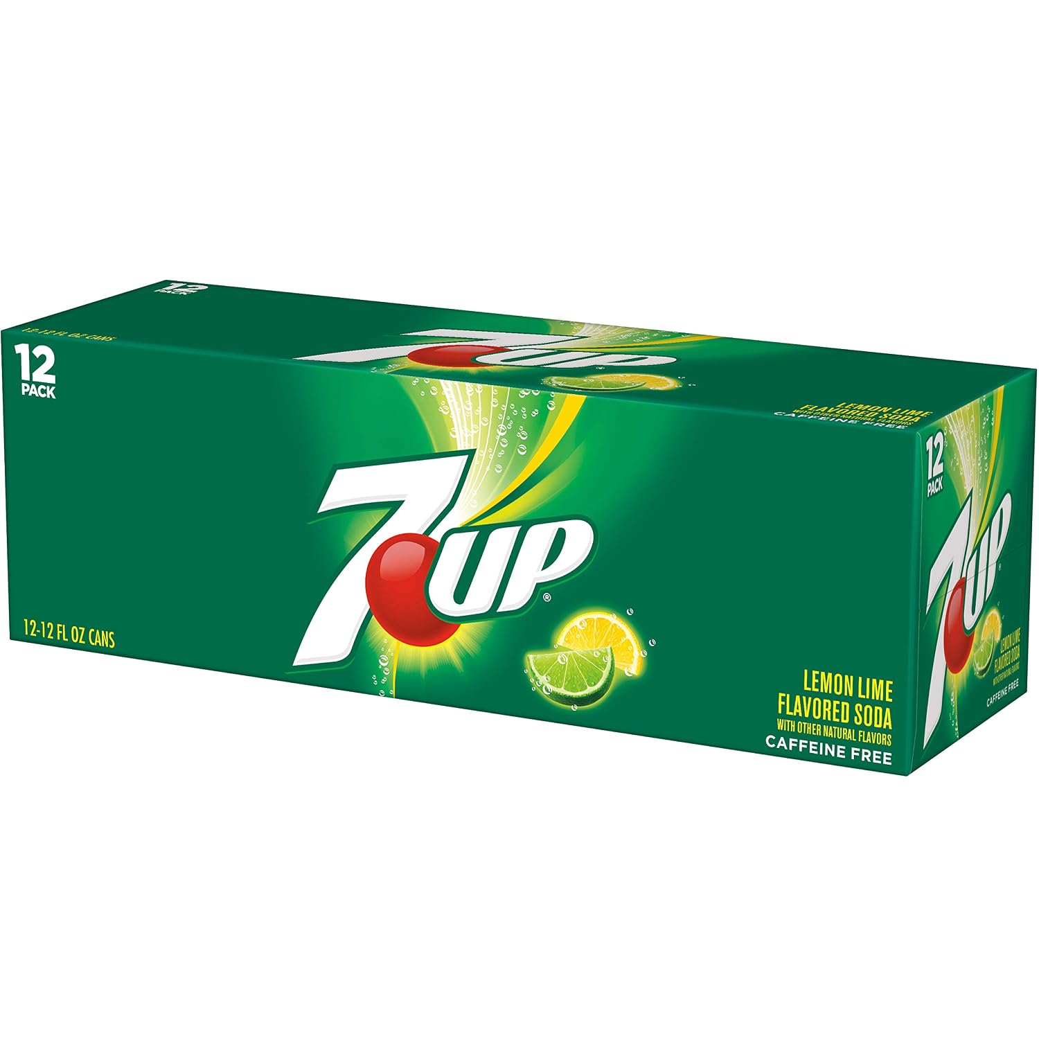 7UP Lemon Lime Soda, 12 fl oz cans, 12 pack