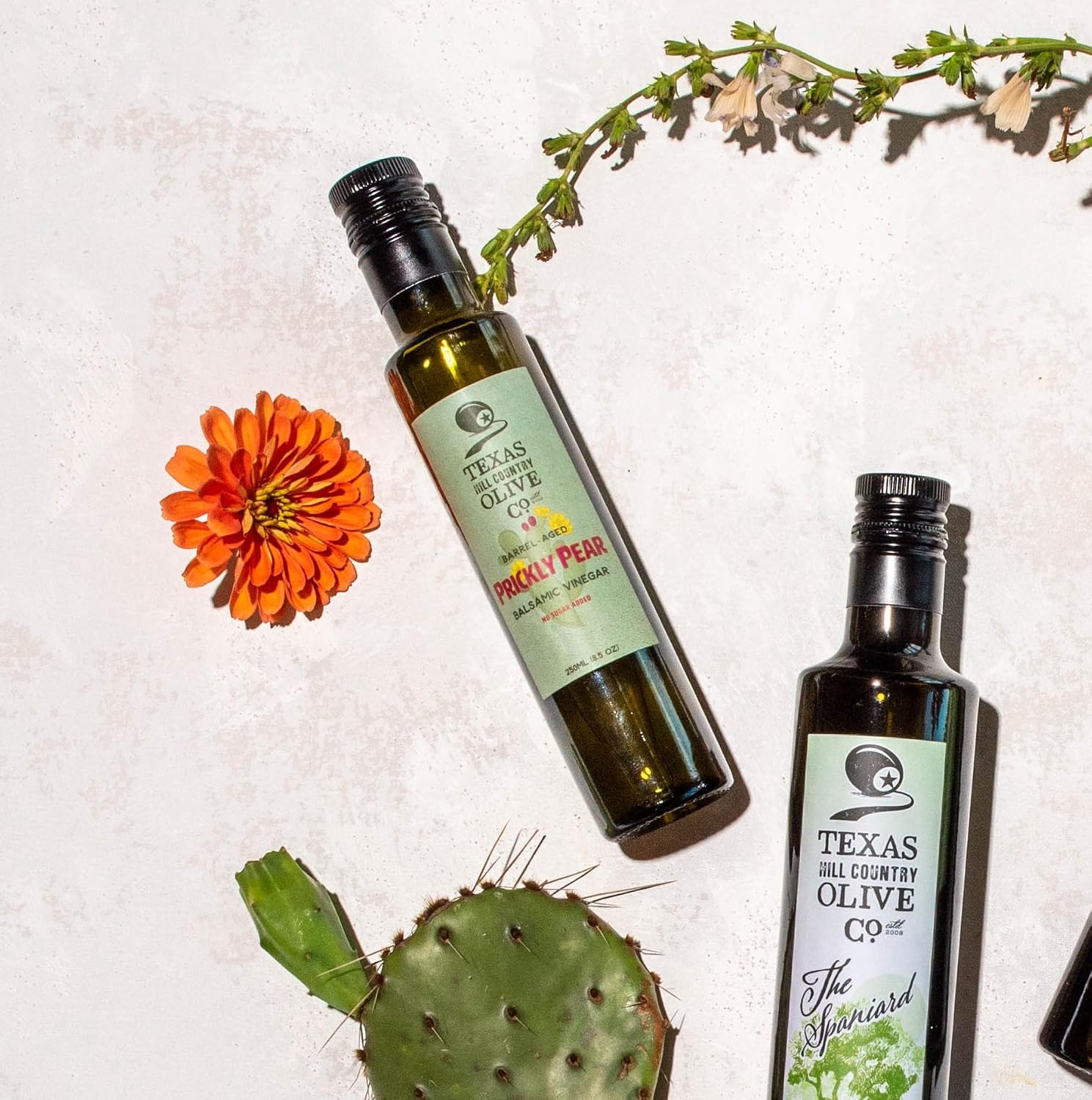 White Lemon Balsamic Vinegar - Gourmet Barrel Aged Infused Balsamic Vinegar - Great for Dressing Dipping Glazing - No Artificial Flavors or Added Sugar - Made in Texas (8.5 oz)