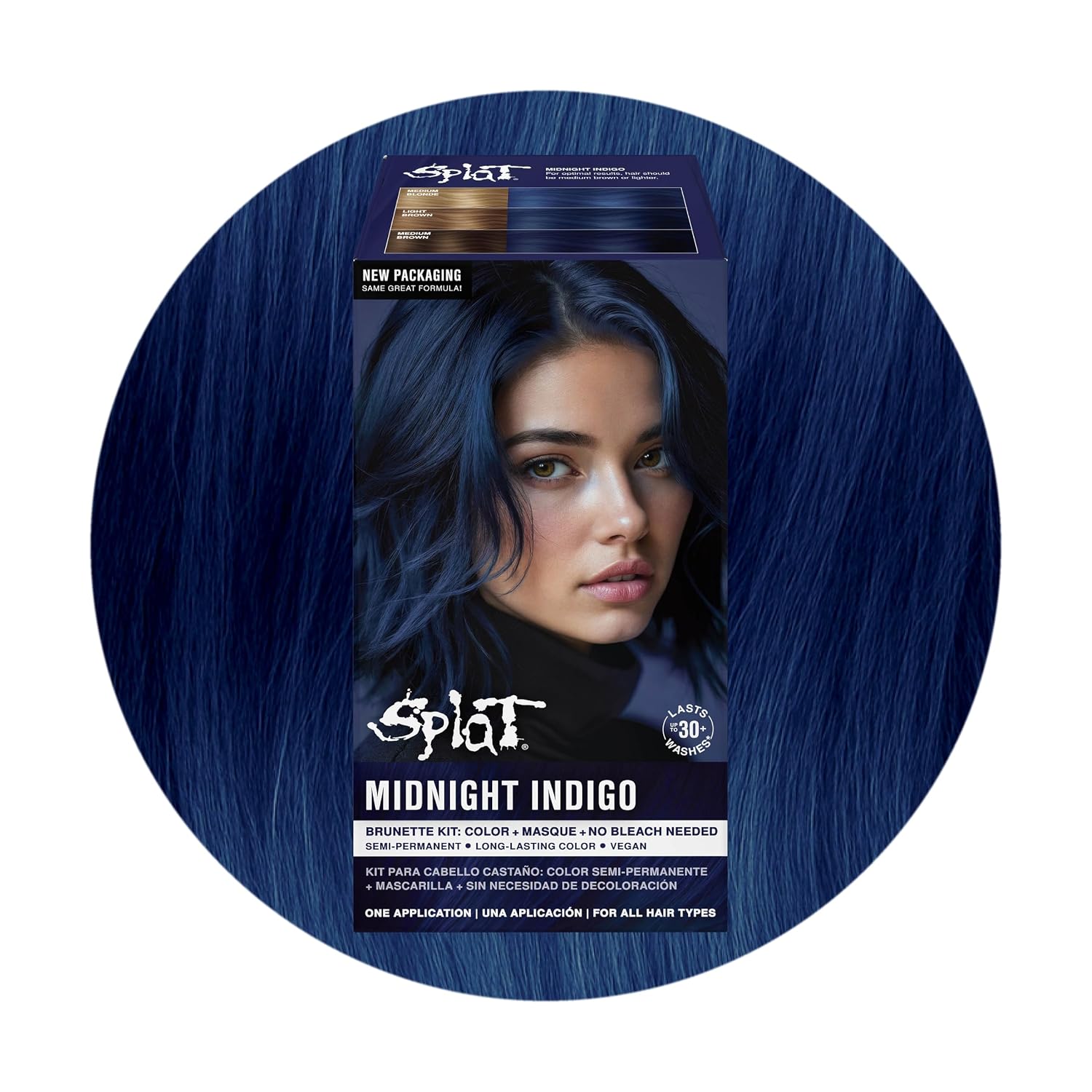 Splat Midnight Magenta Semi Permanent Hair Dye Kit, 1 Application