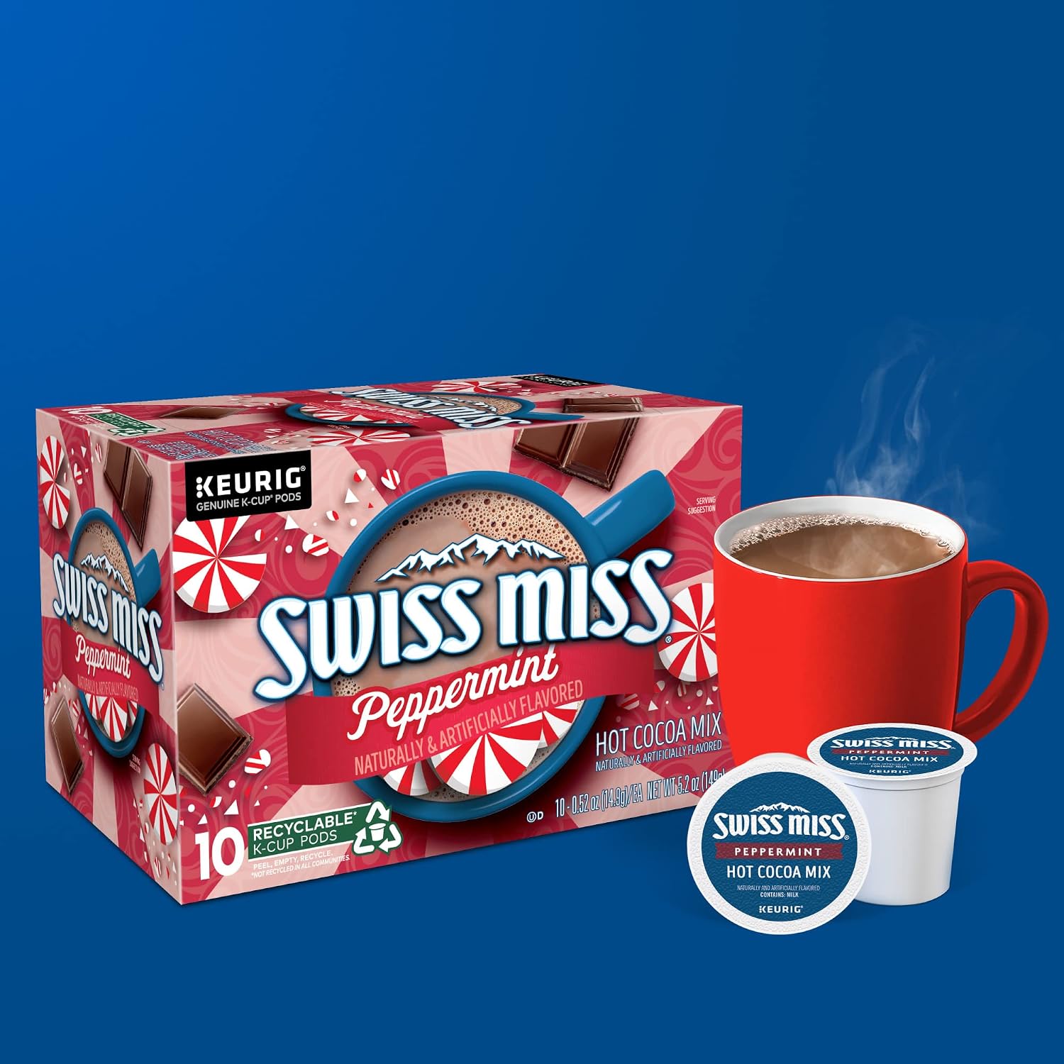 Swiss Miss Milk Chocolate Hot Cocoa Keurig Single-Serve K Cup Pods, 28 Count